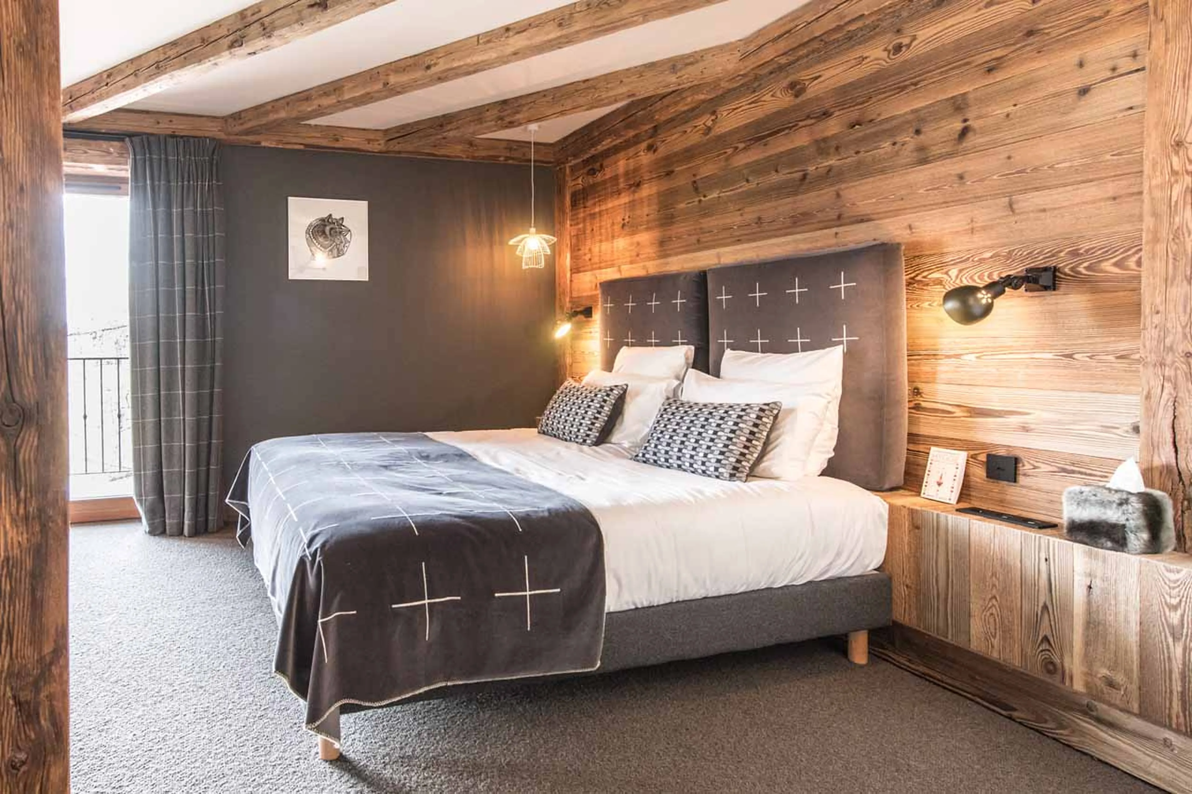 Bedroom four at Chalet O Valala in Val d'Isere