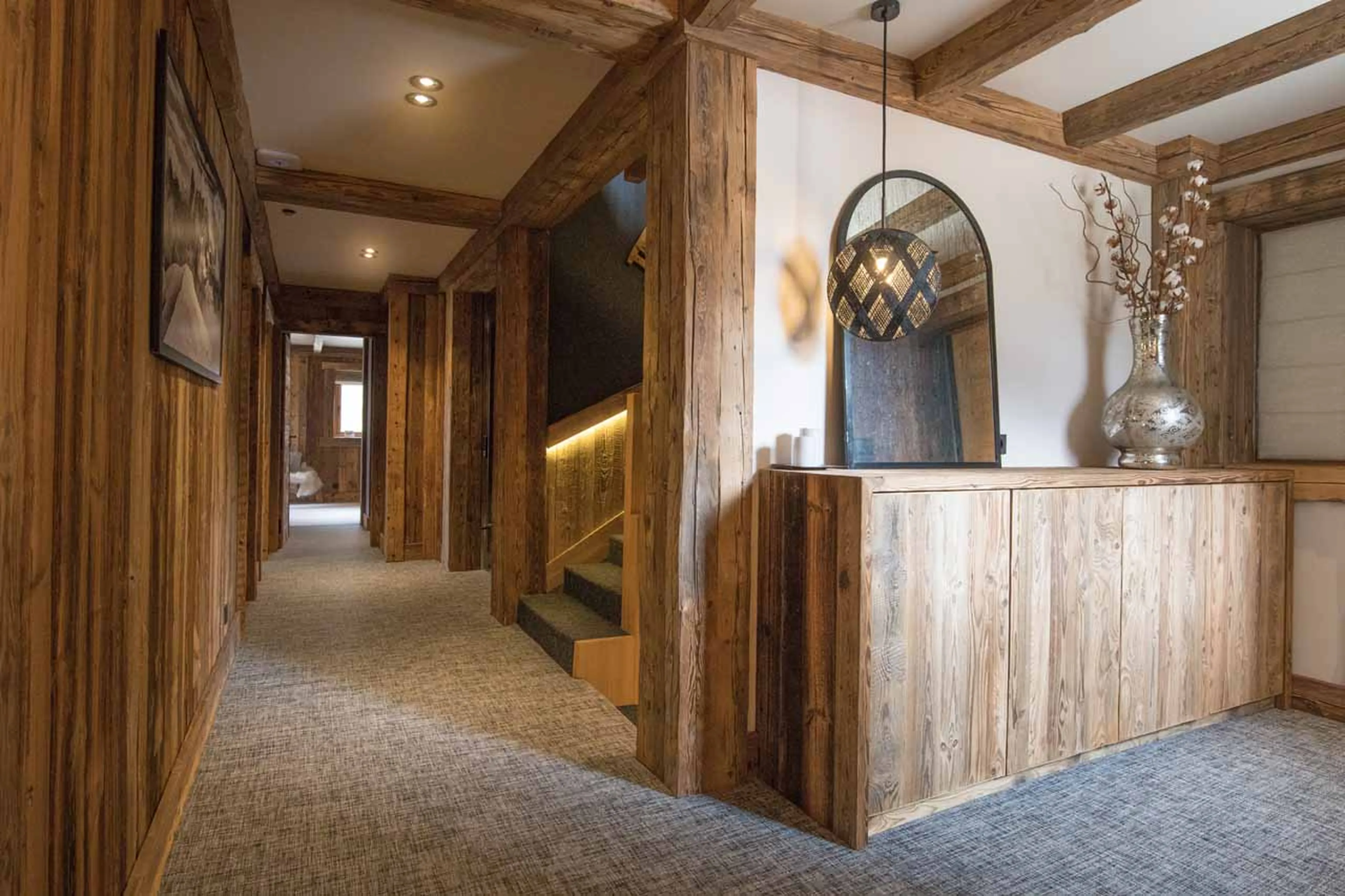 Entrance hall at Chalet O Valala in Val d'Isere