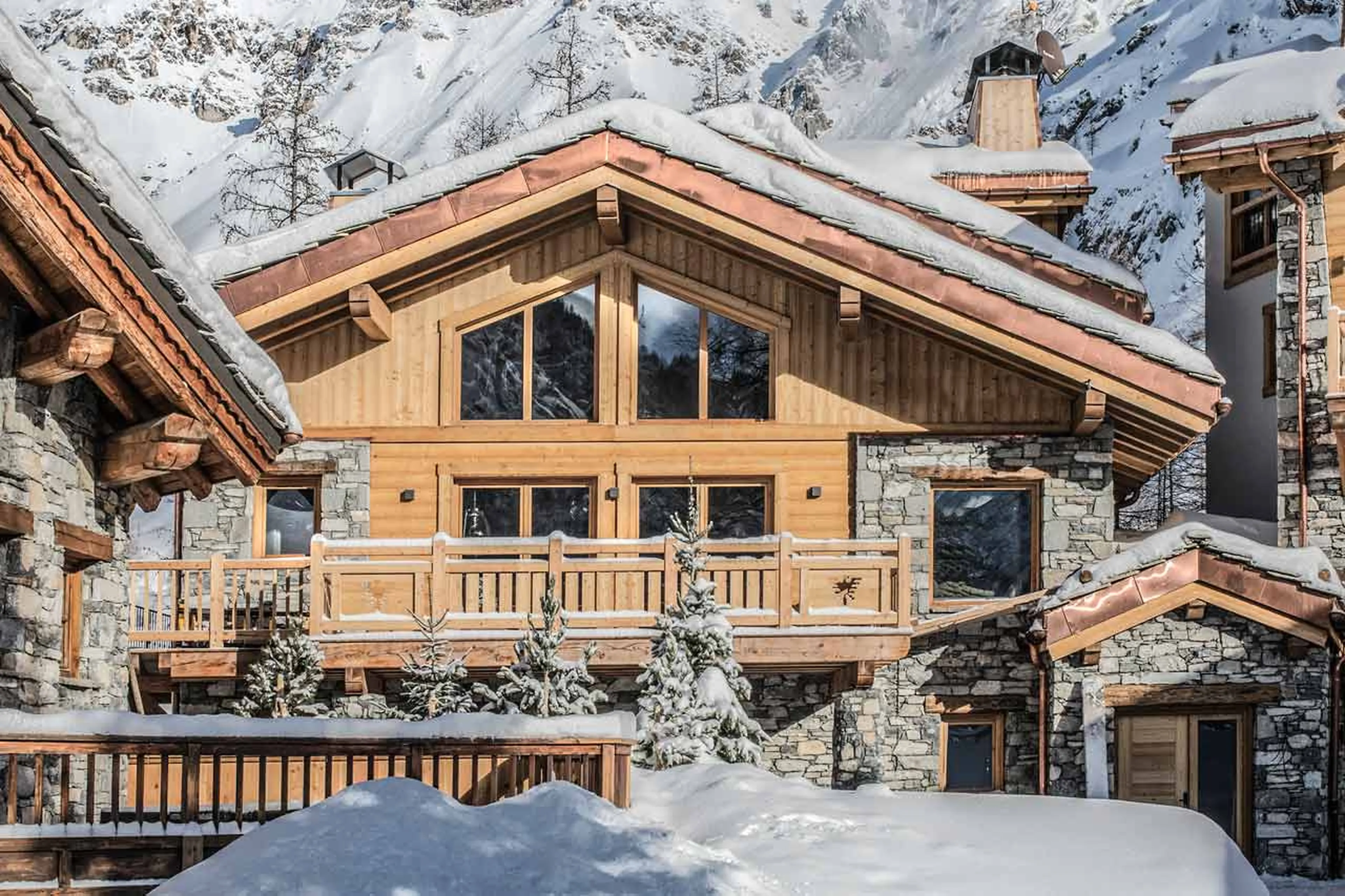 Entrance to Chalet O Valala in Val d'Isere