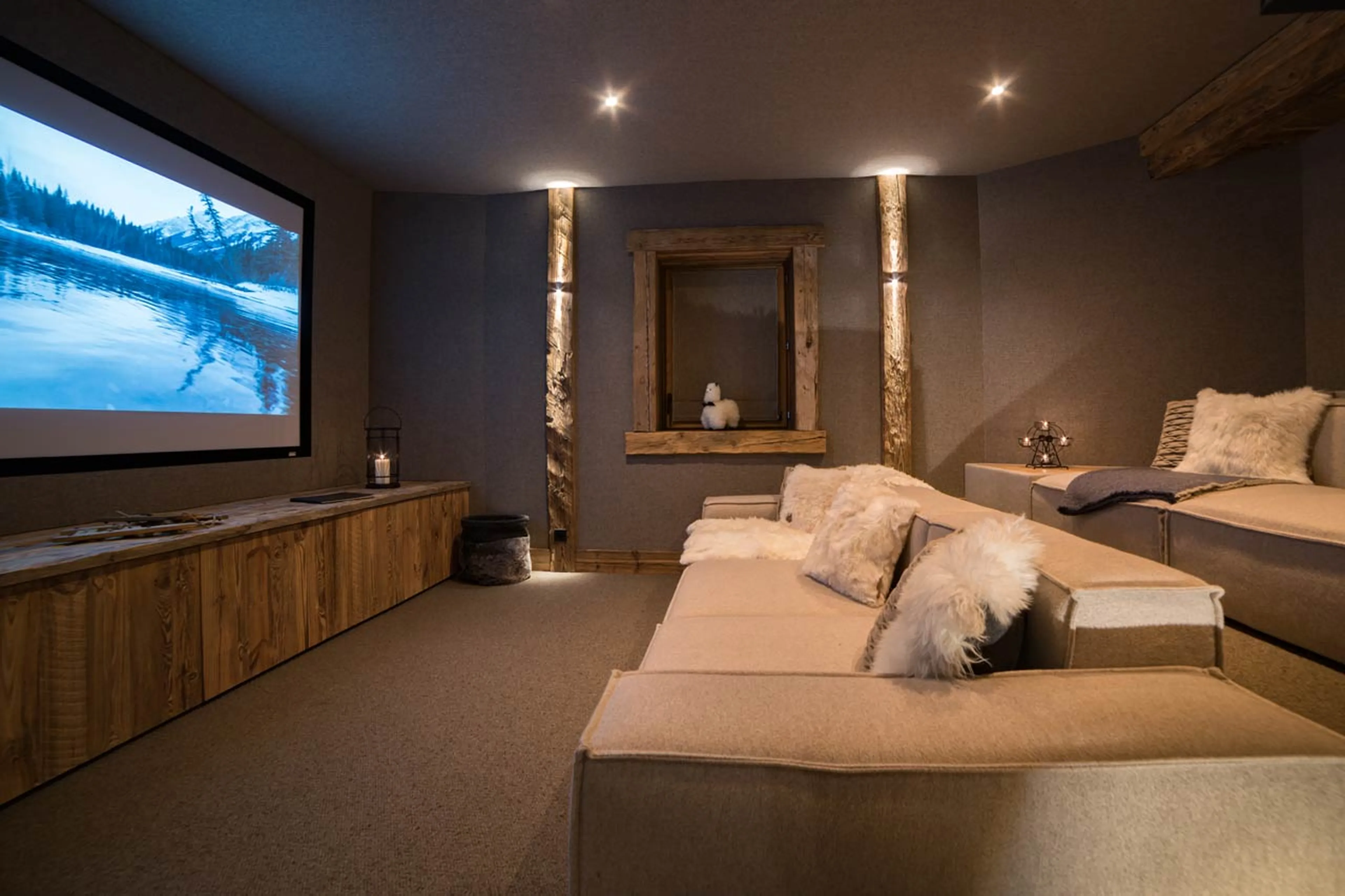 Cinema room at Chalet O Valala in Val d'Isere