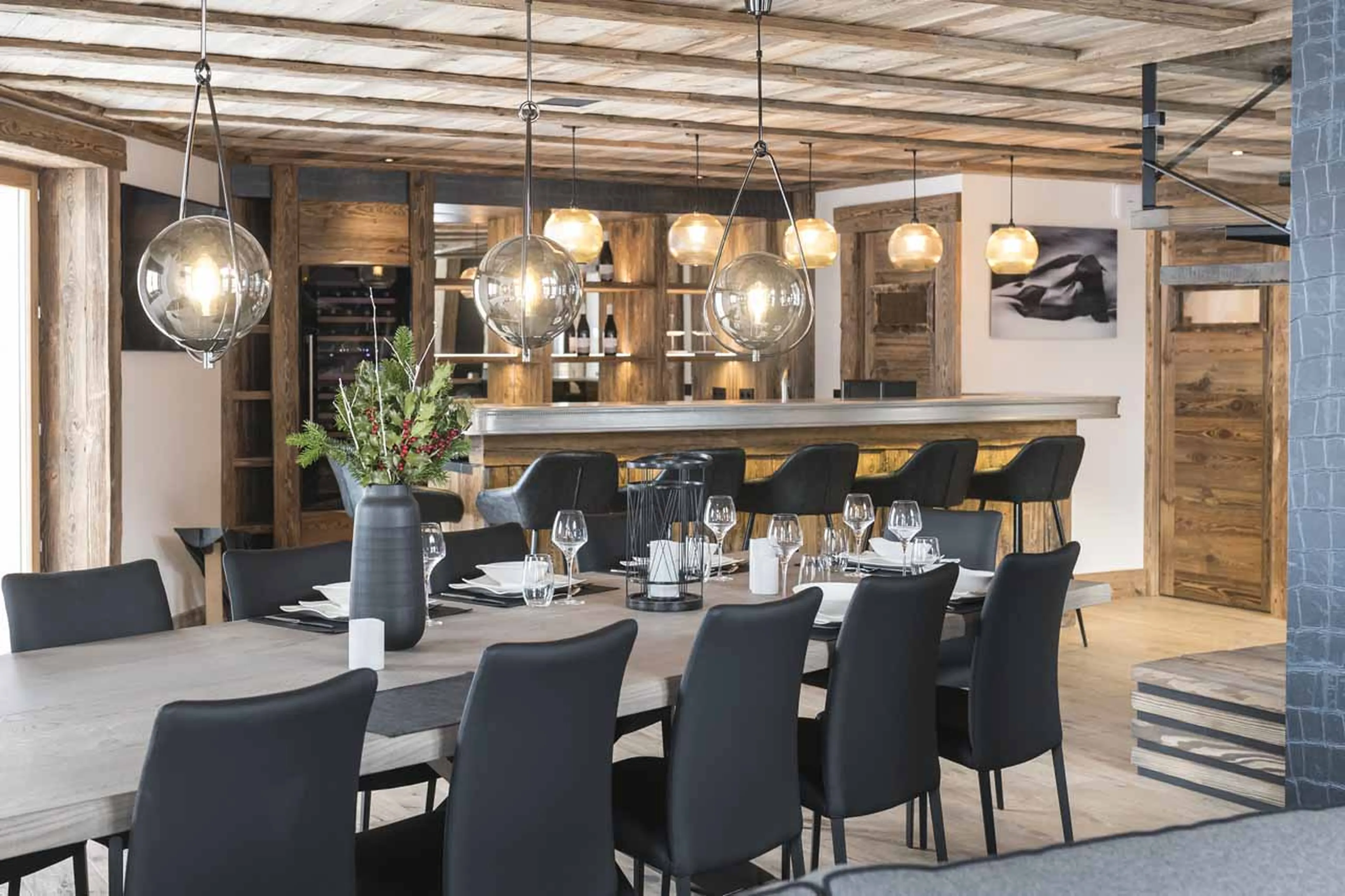 Dining area at Chalet O Valala in Val d'Isere