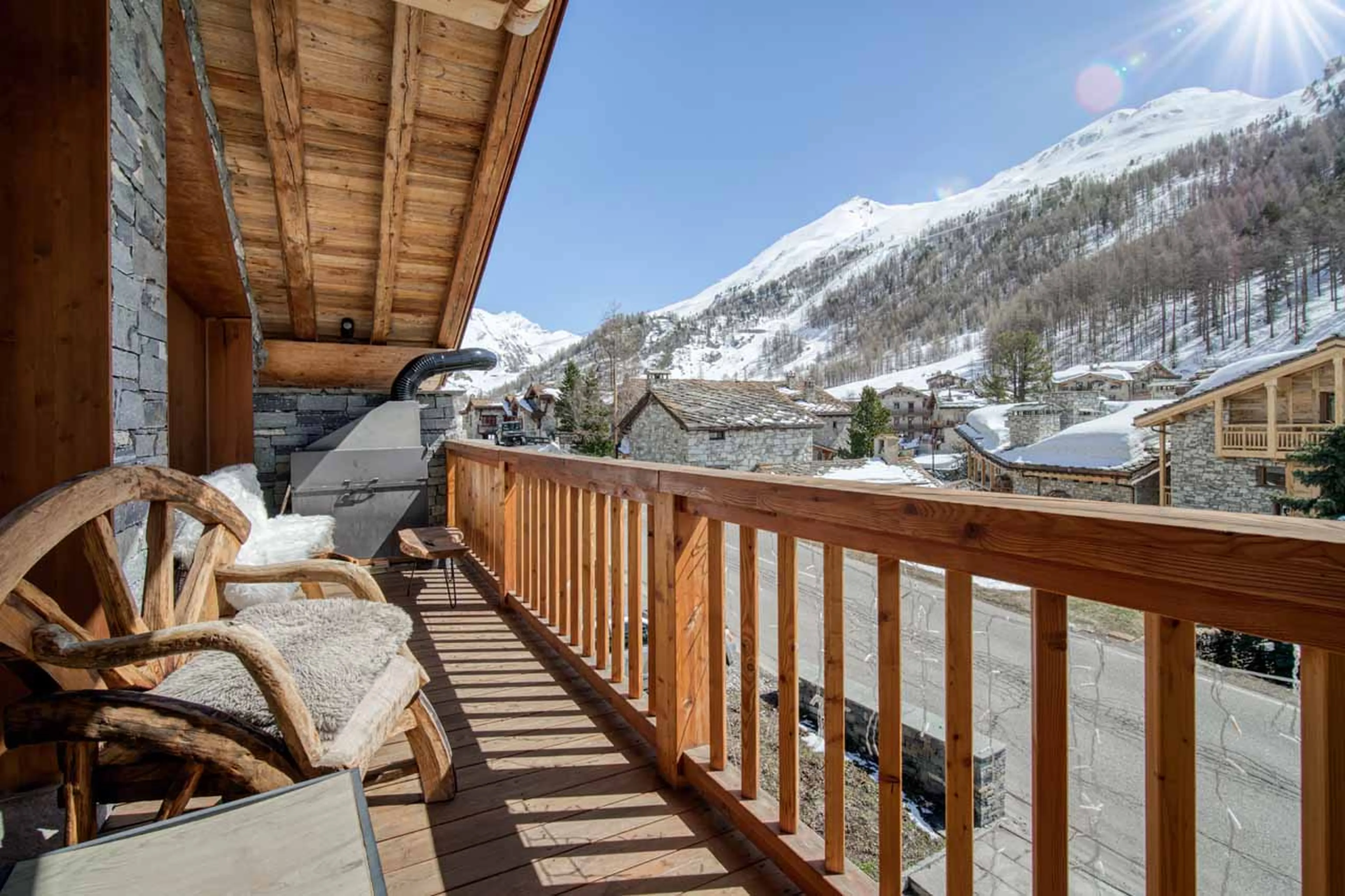 Balcony at Chalet Oly in Val d'Isere