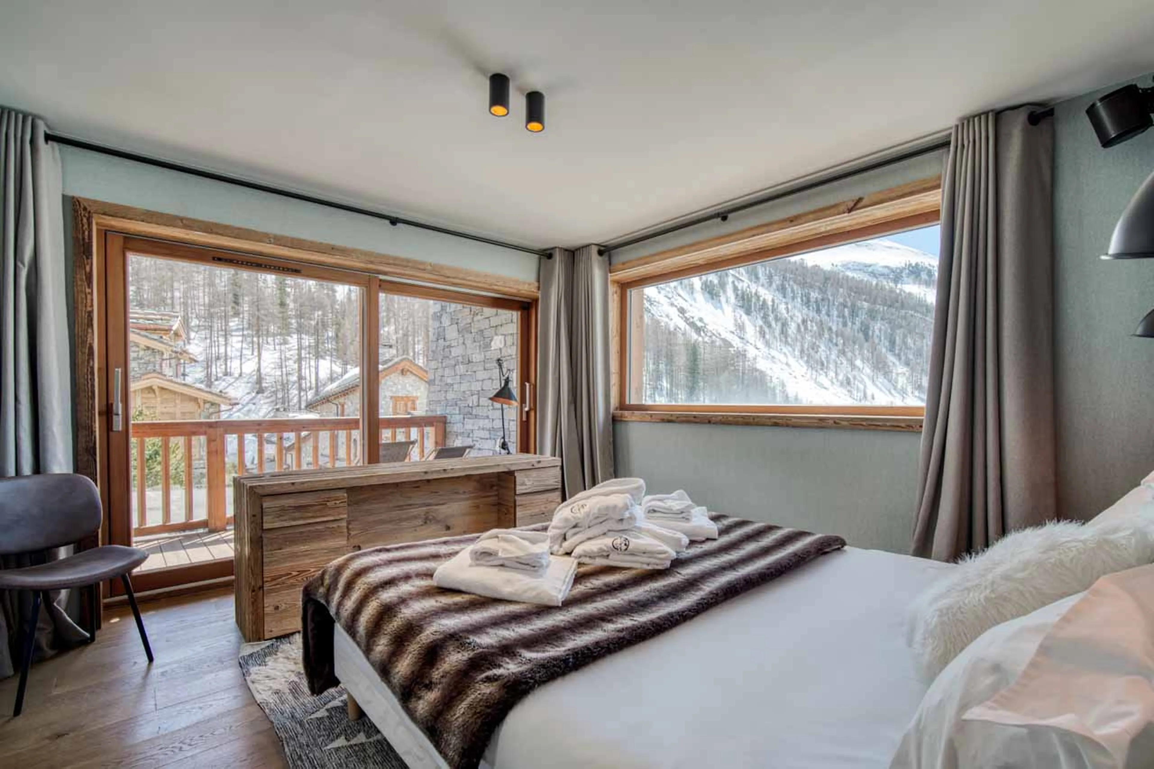 Bedroom 4 at Chalet Oly in Val d'Isere