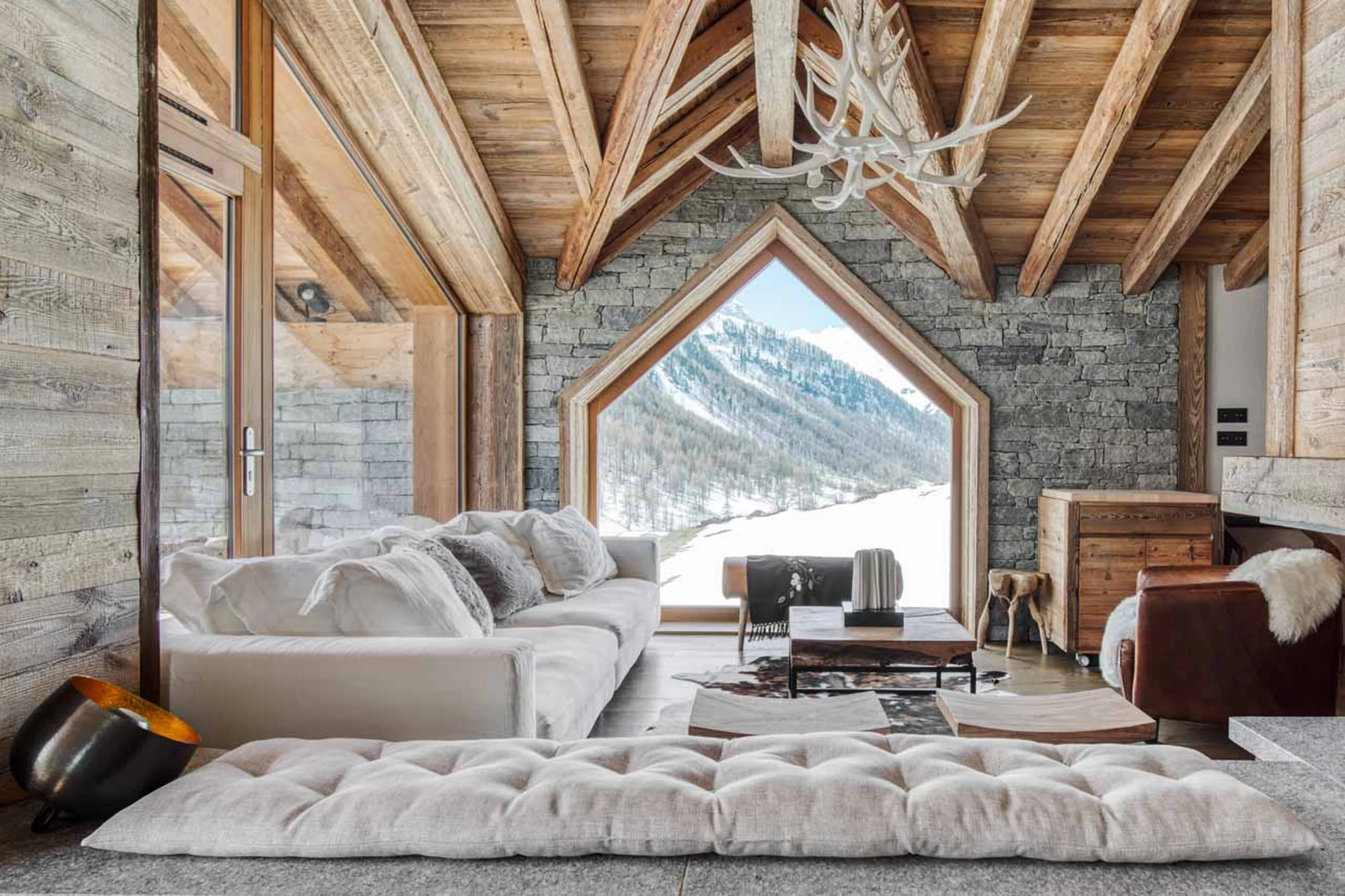 Living area window at Chalet Oly in Val d'Isere