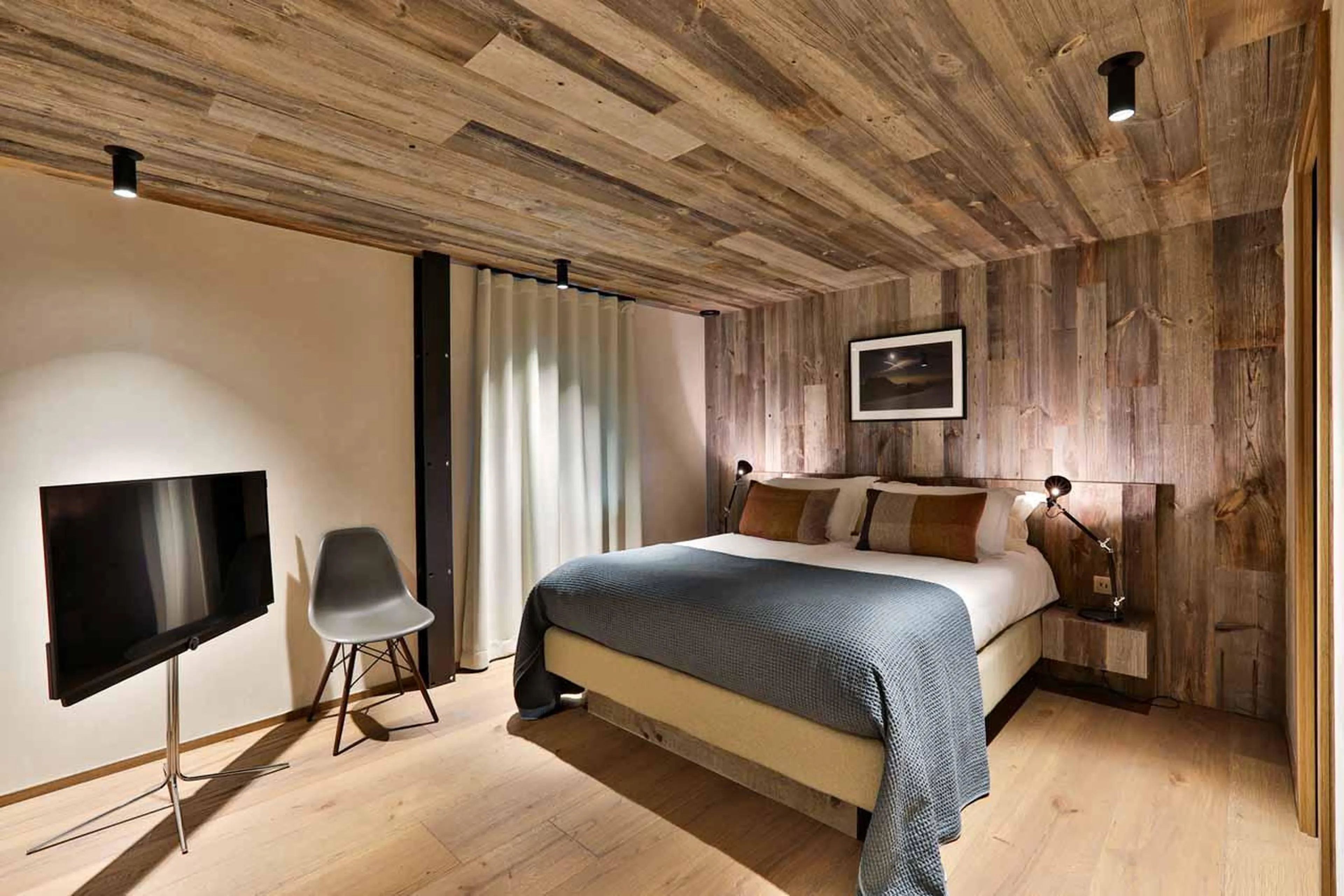 Bedroom two at Chalet On The Rocks in Chamonix