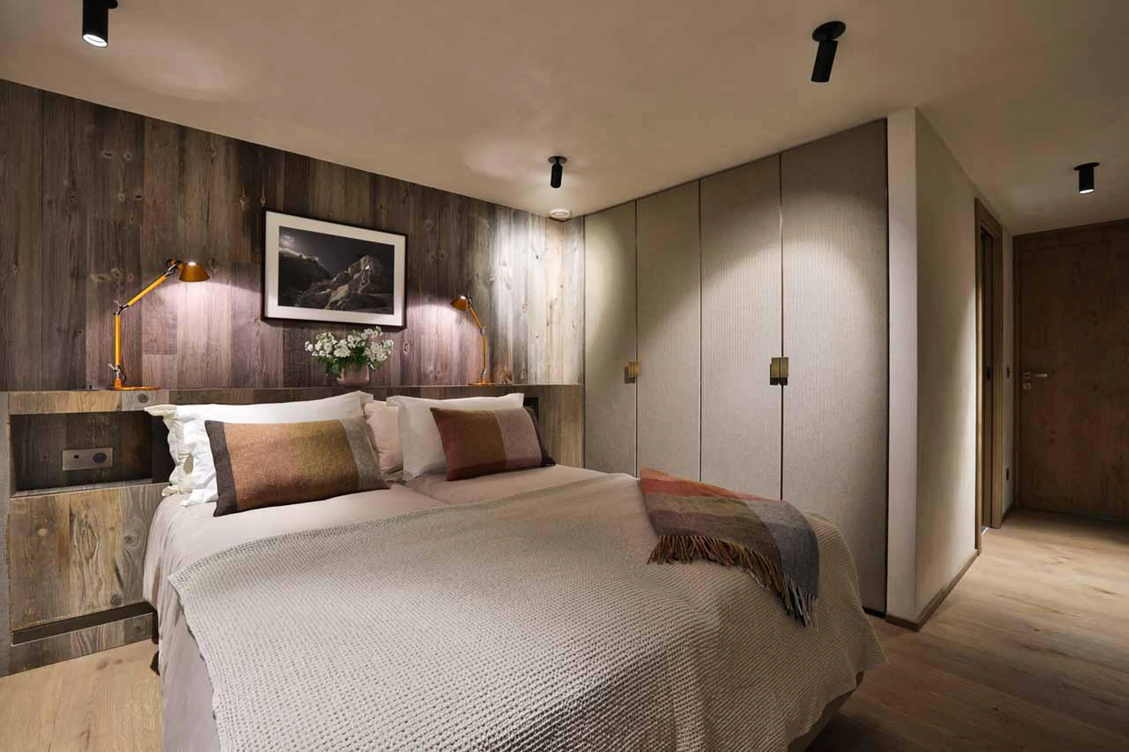 Bedroom three at Chalet On The Rocks in Chamonix