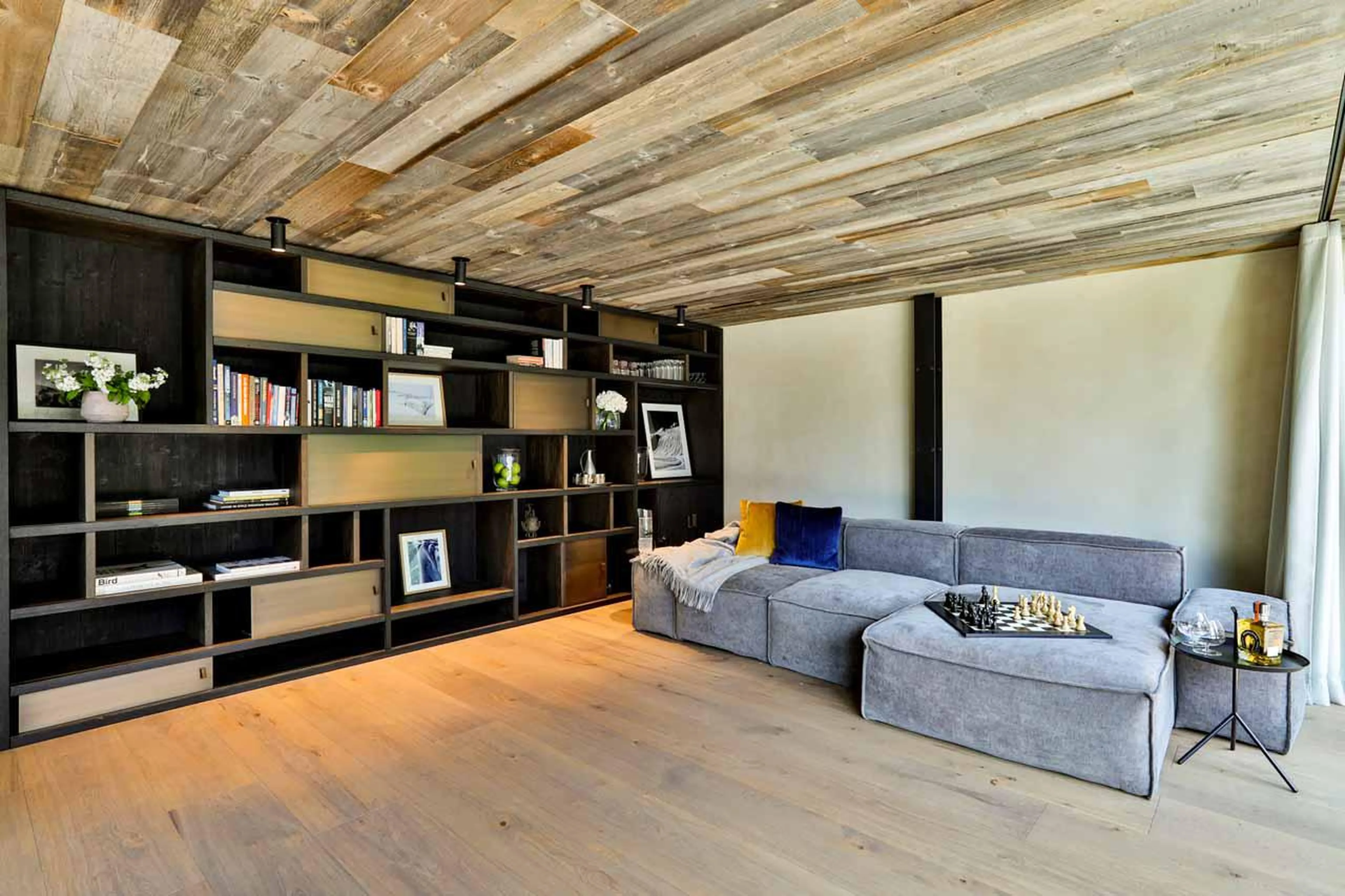 Living room at Chalet On The Rocks in Chamonix