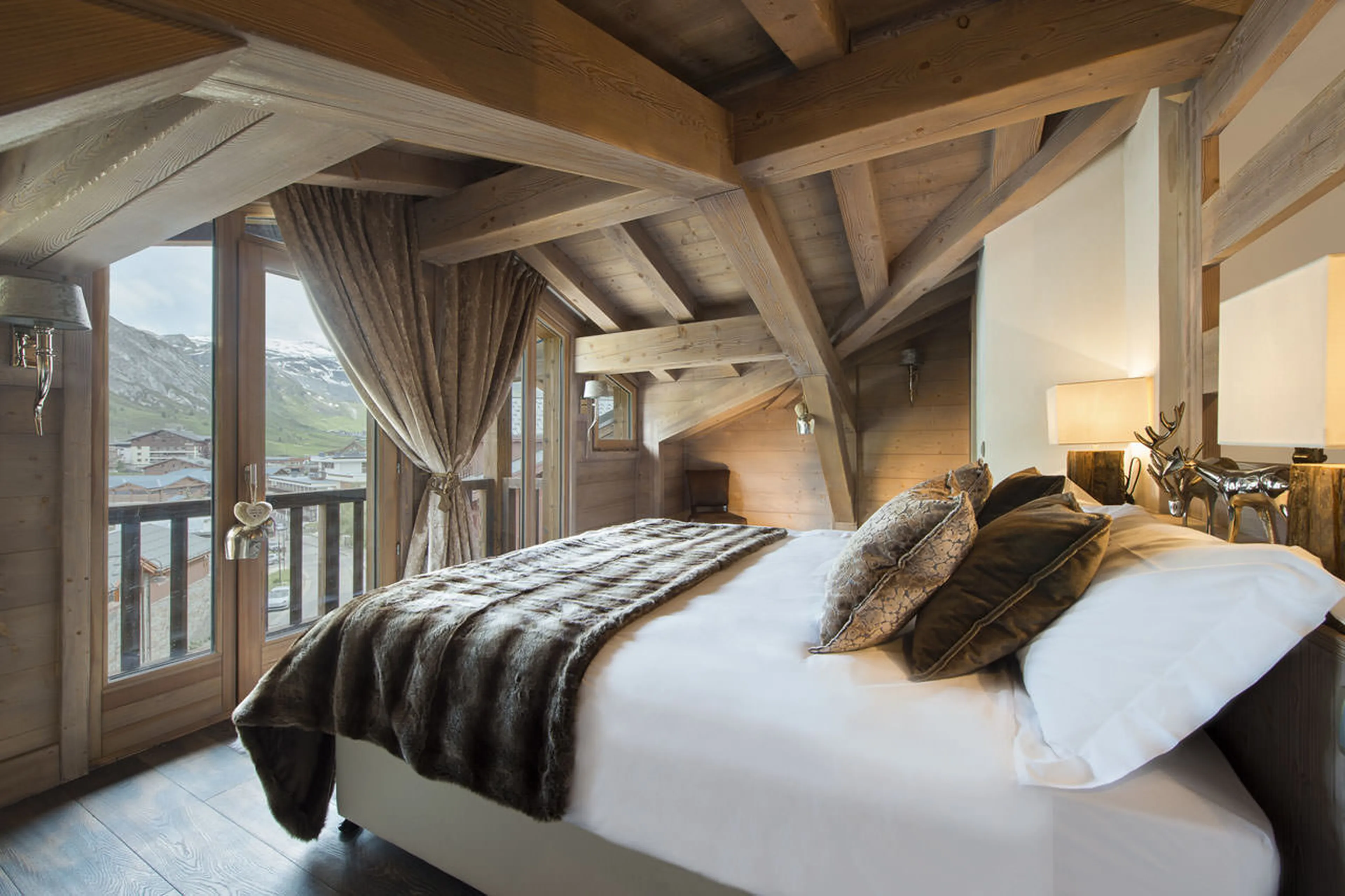 Balcony access at Chalet Opale in Tignes