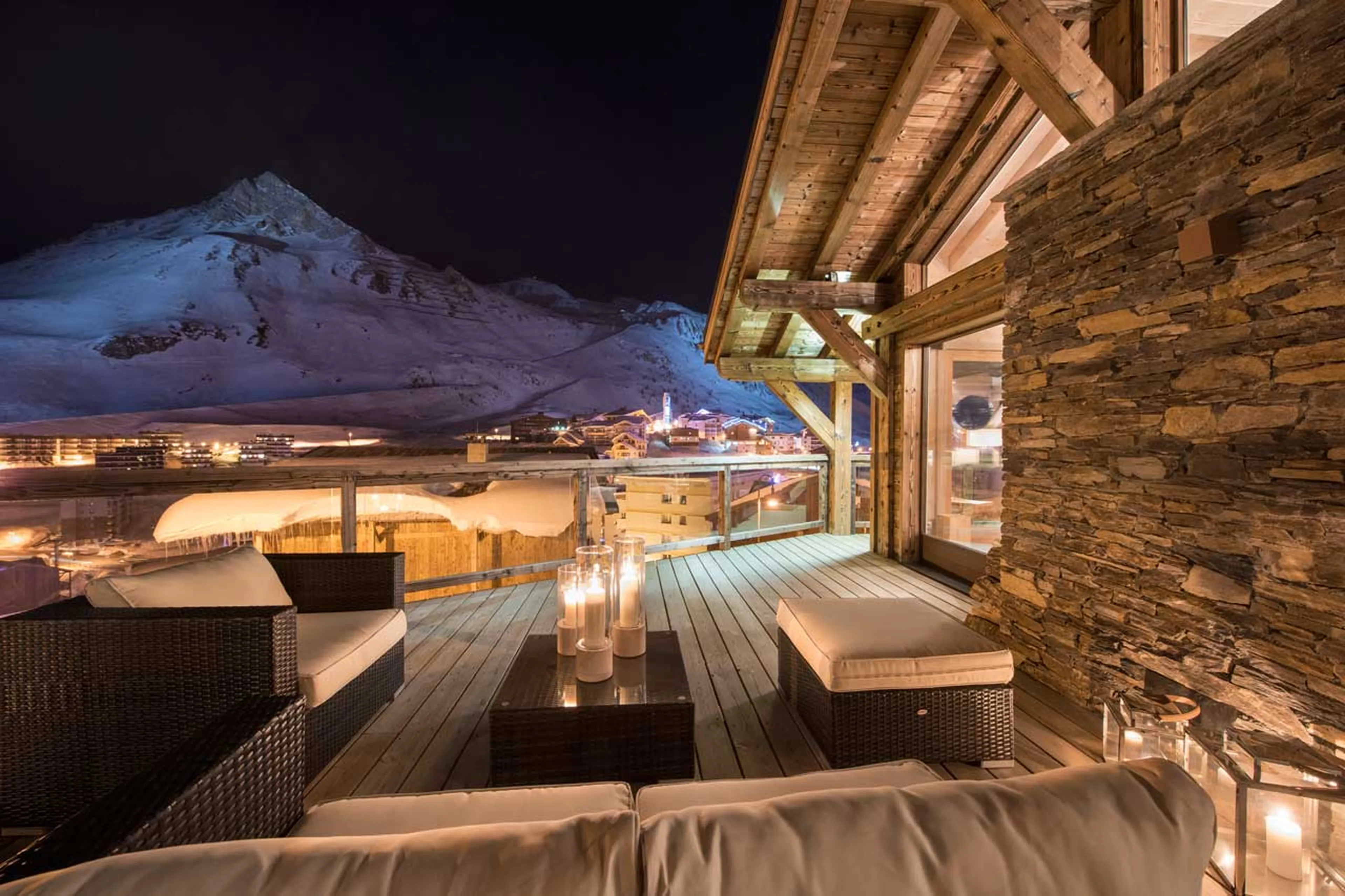 Terrace of Chalet Opale in Tignes