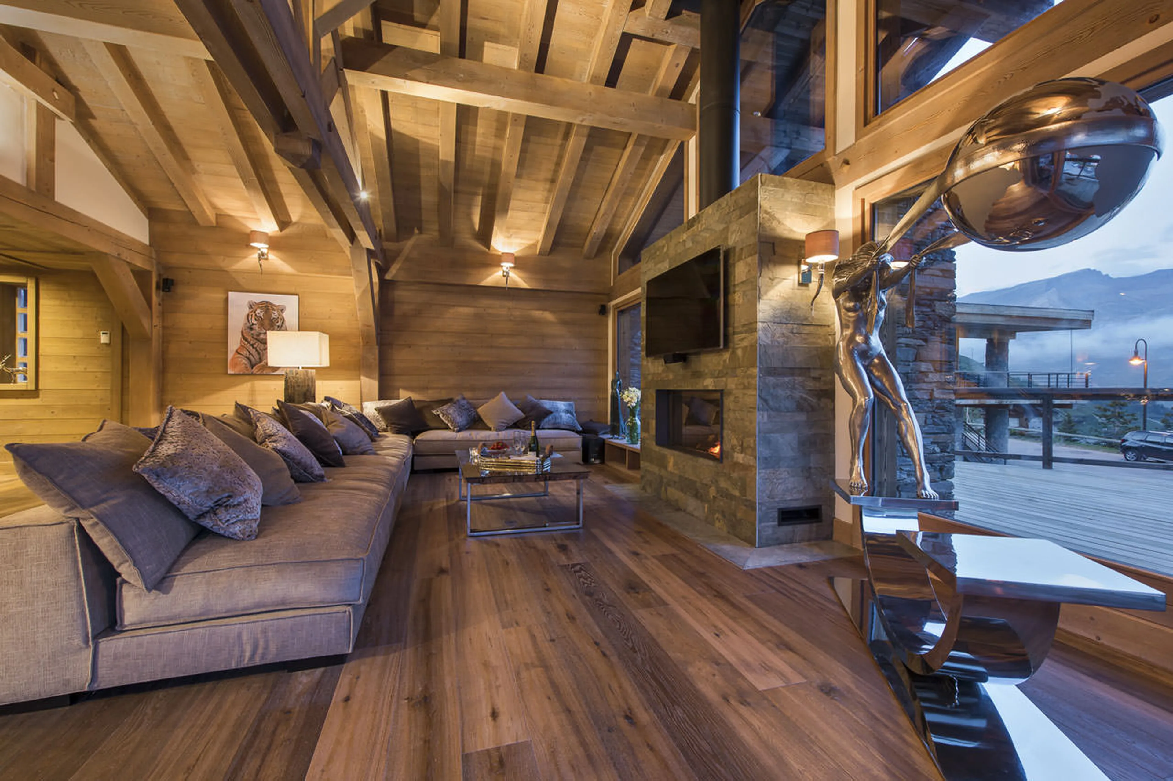 Living area of Chalet Opale in Tignes