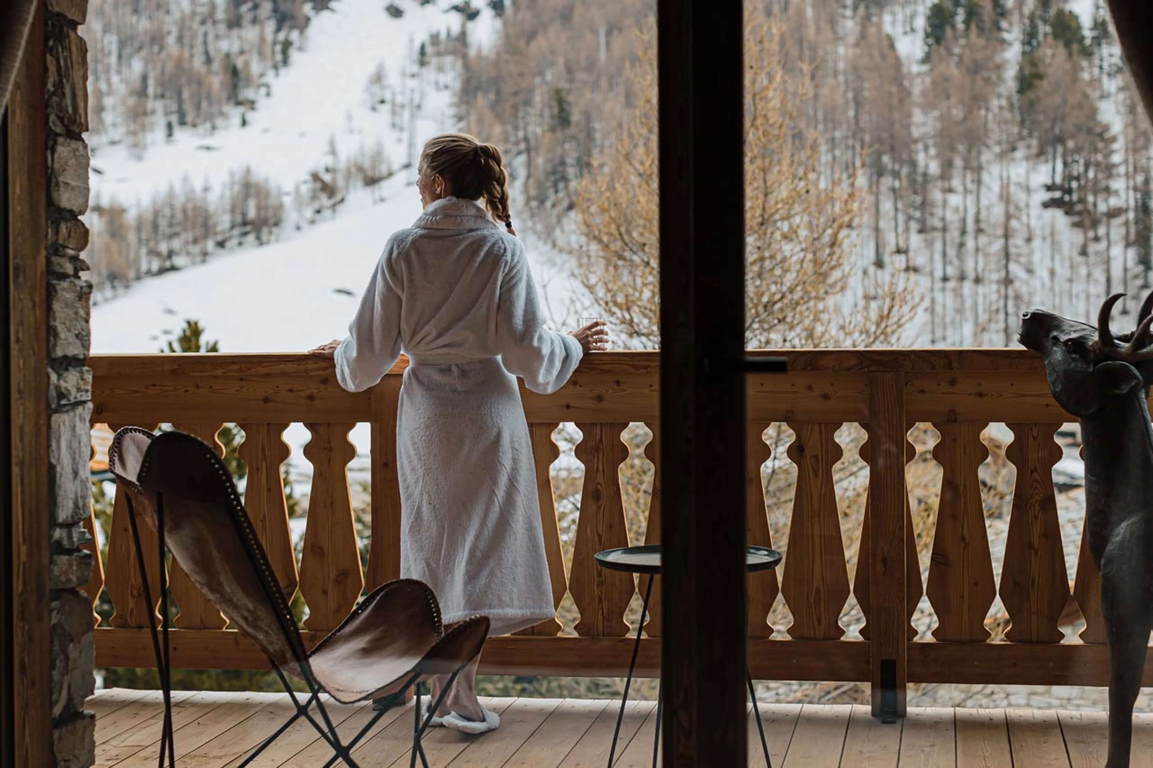 Balcony view from bedroom 2 Chalet Orca in Val d'Isere