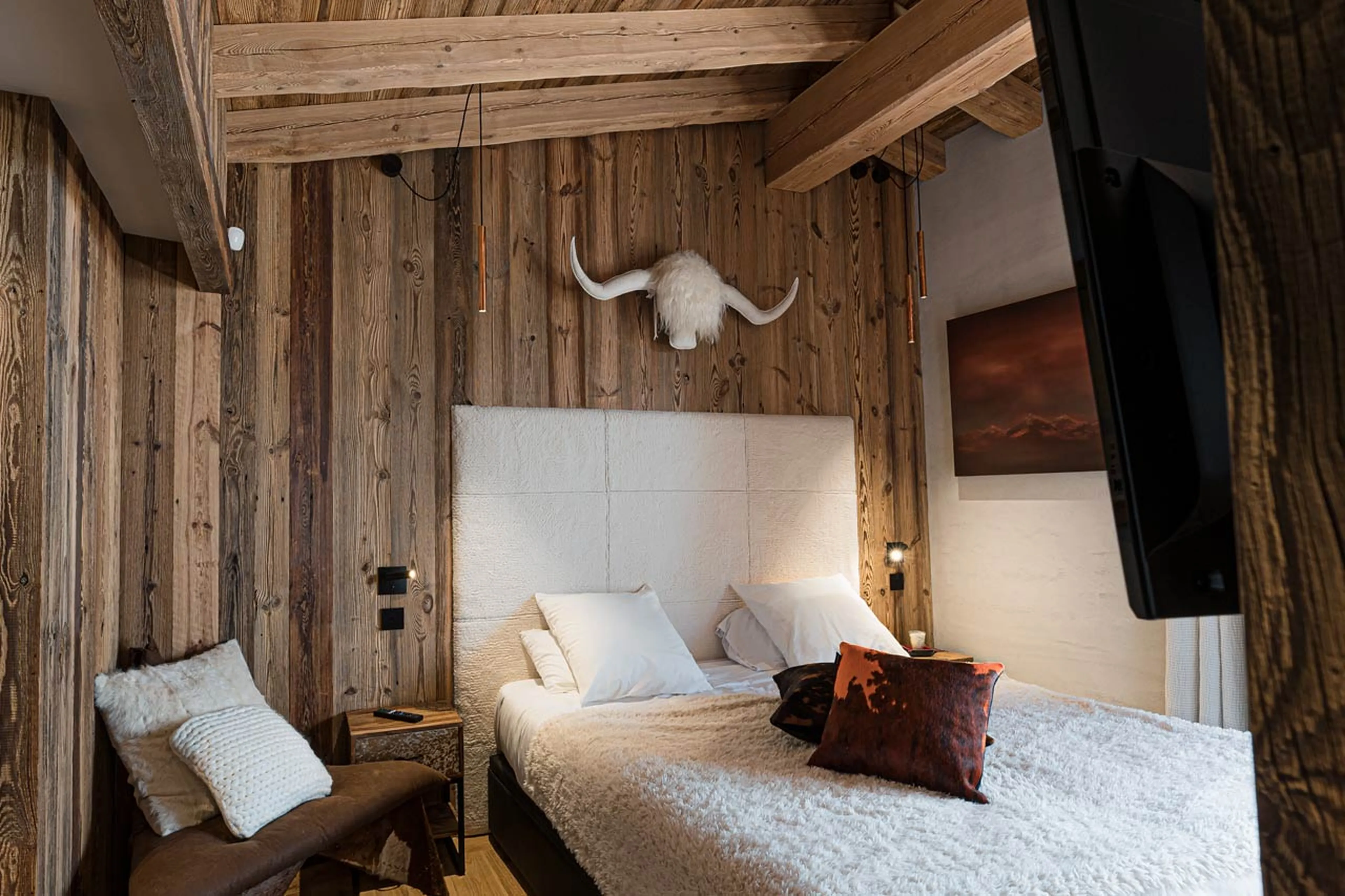 Bedroom four at Chalet Orca in Val d'Isere