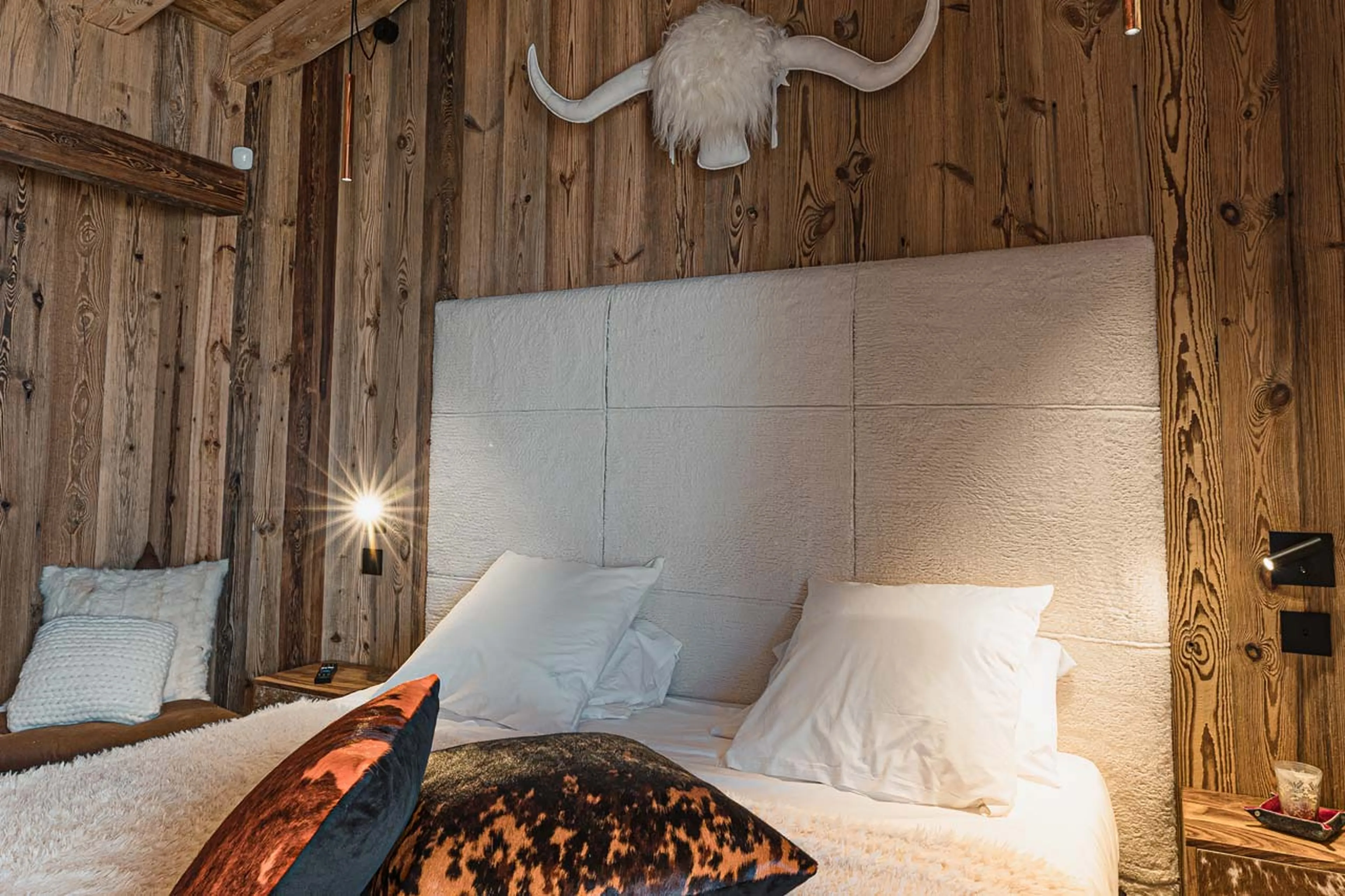 Interior of bedroom four at Chalet Orca in Val d'Isere