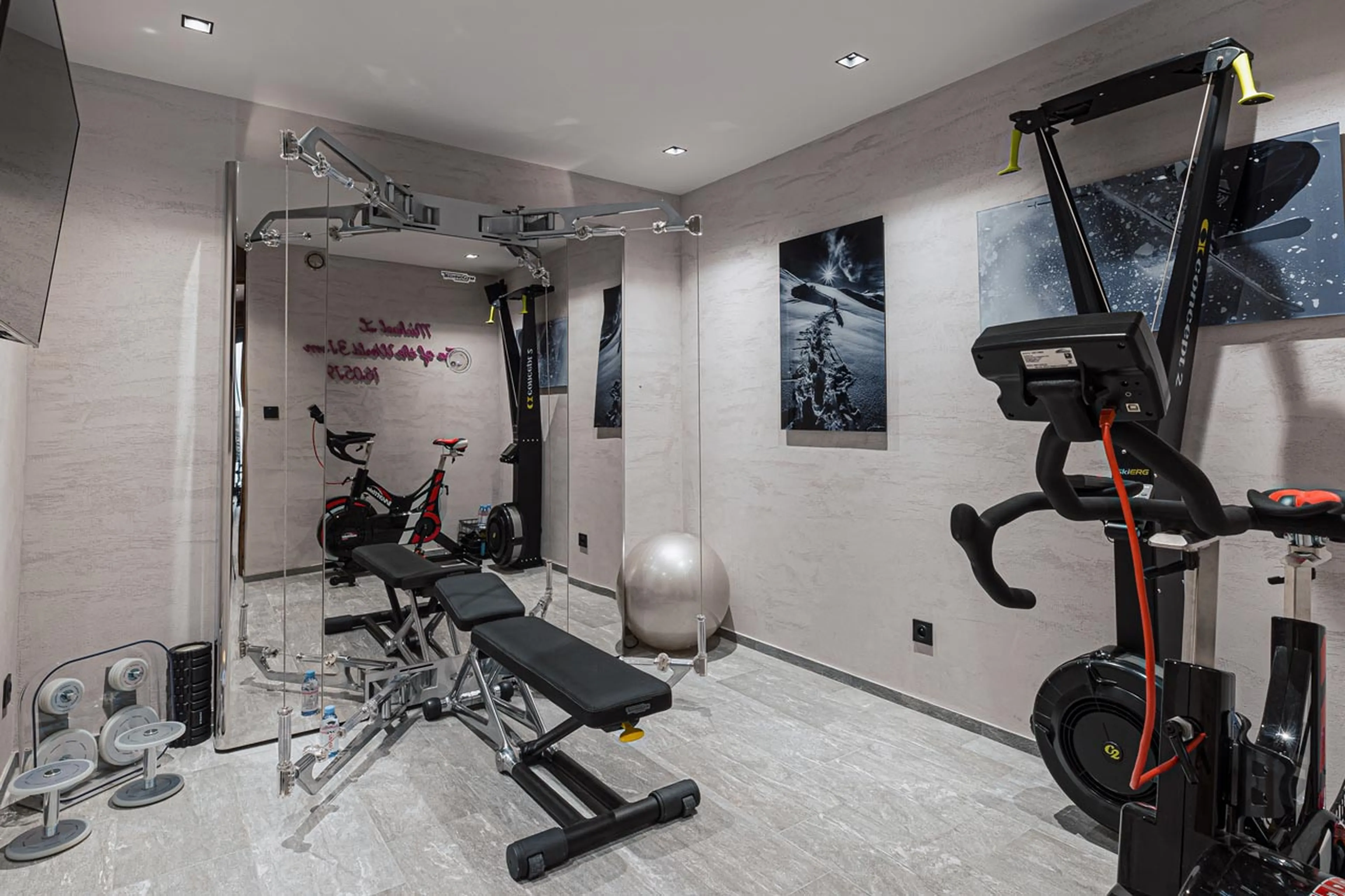 Gym at Chalet Orca in Val d'Isere