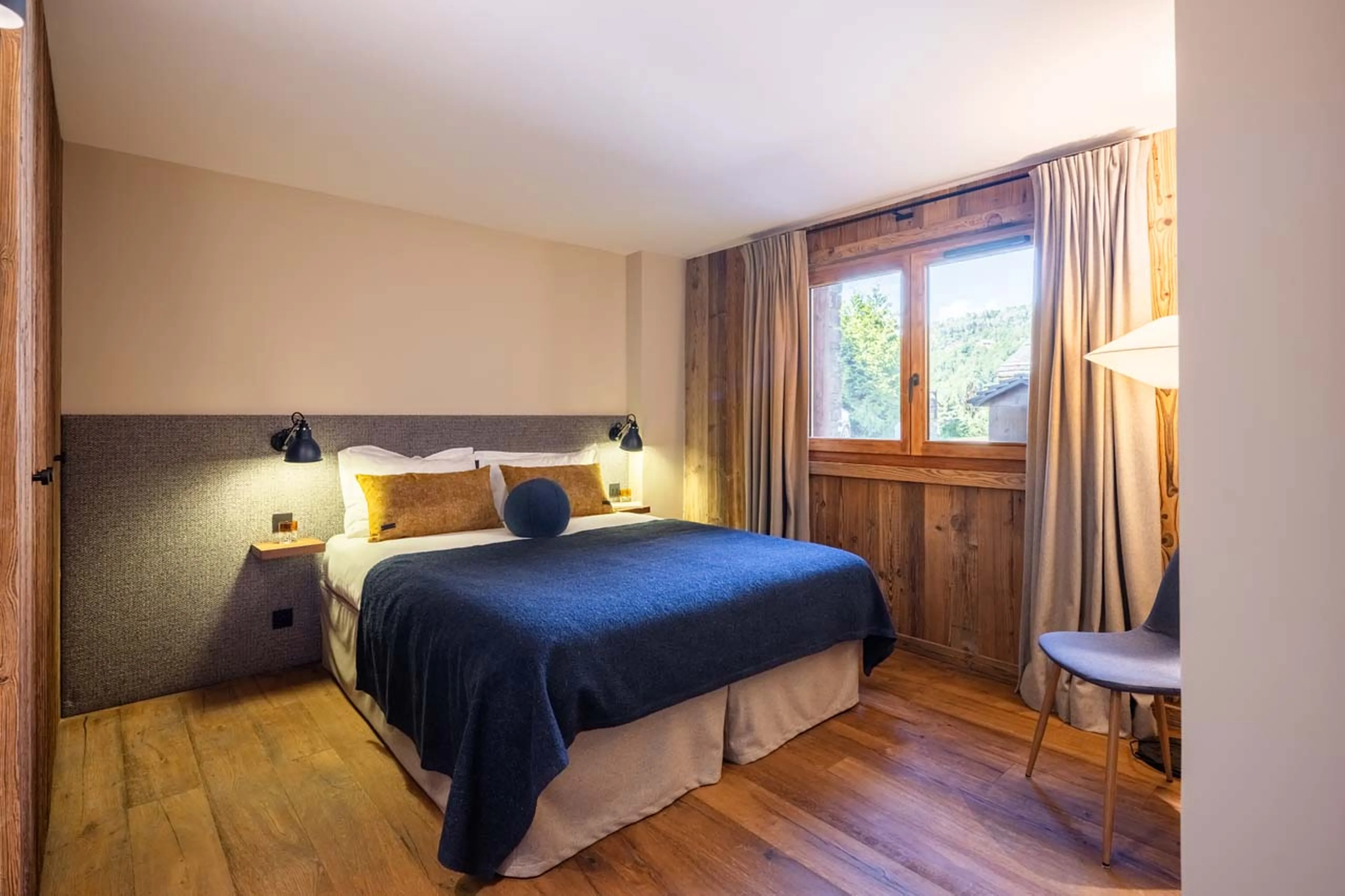 Bedroom four at Chalet L'Orchidée in Meribel