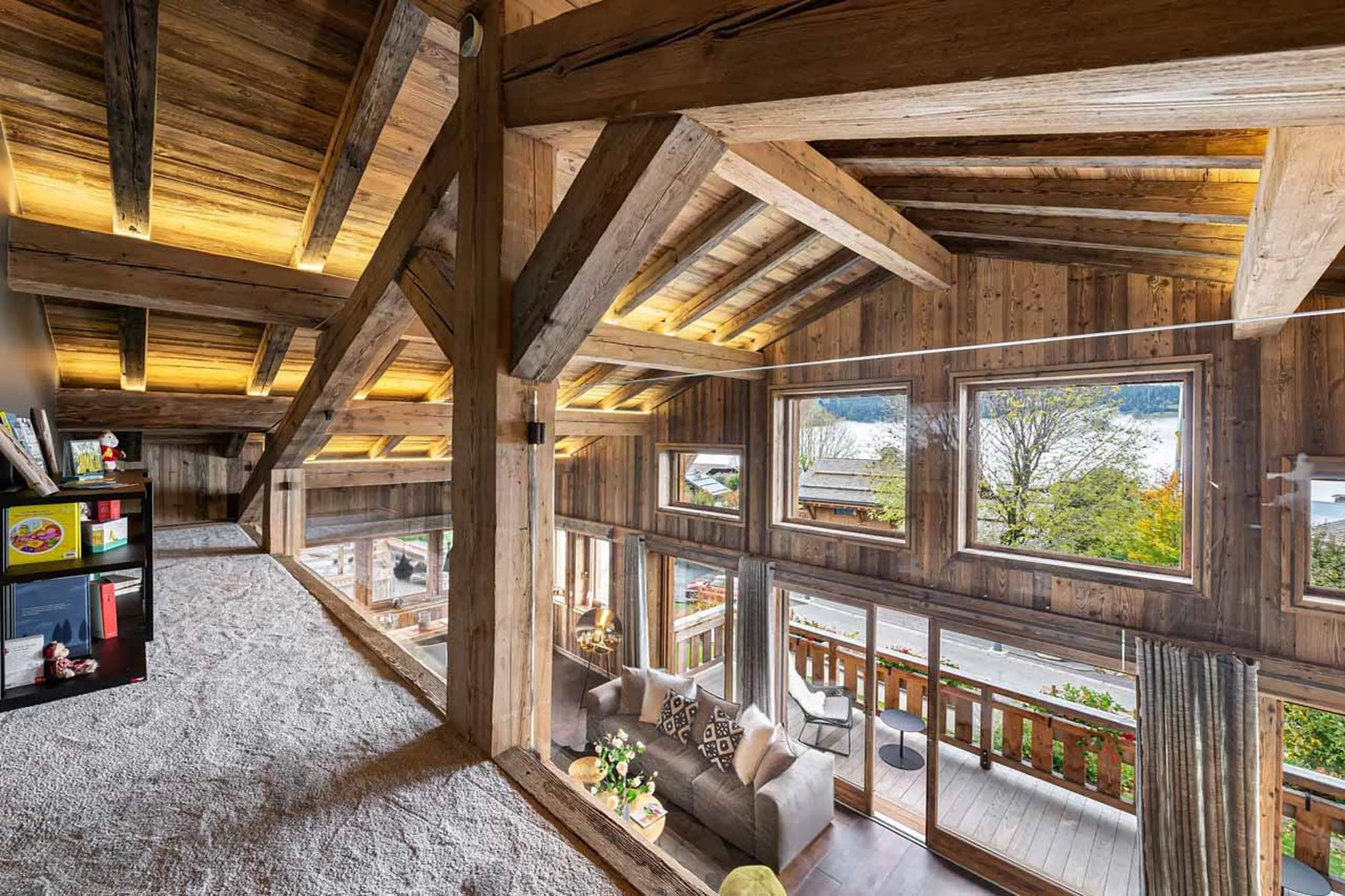 Mezzanine level at Chalet Orcia in Megeve