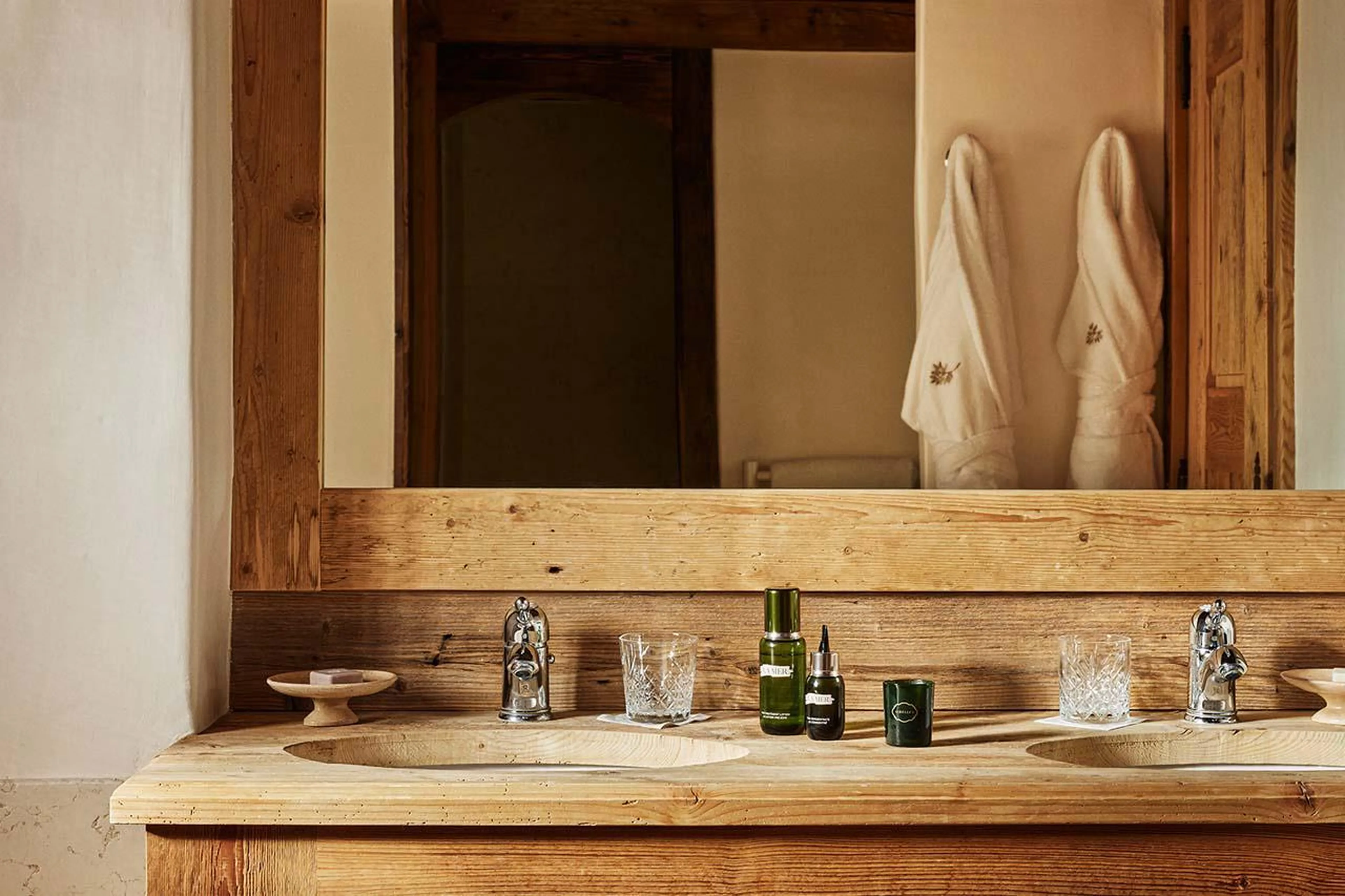 En-suite shower room at Chalet Ormello in Courchevel 1850