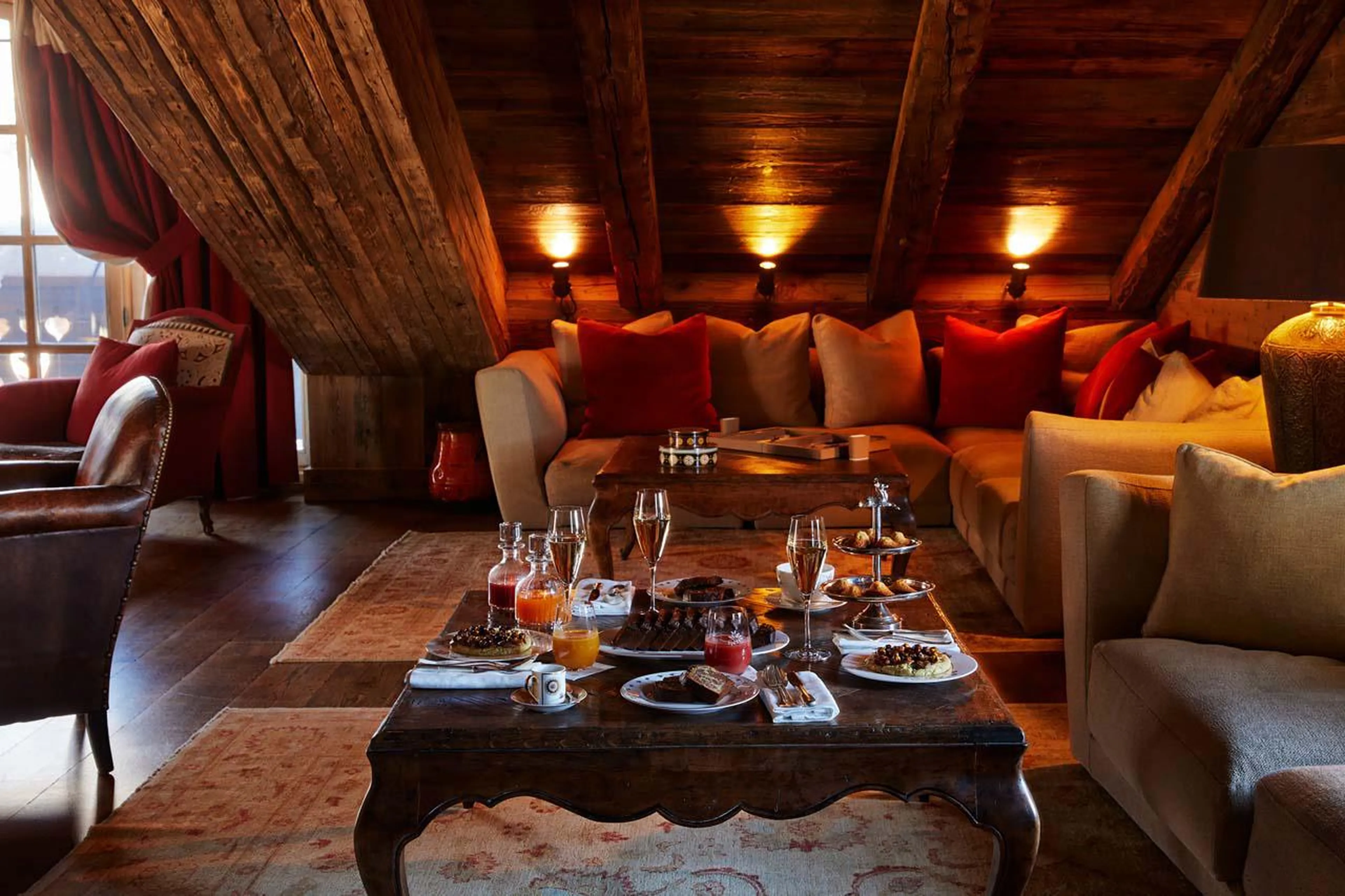 Beautiful designer interior of Chalet Ormello in Courchevel 1850