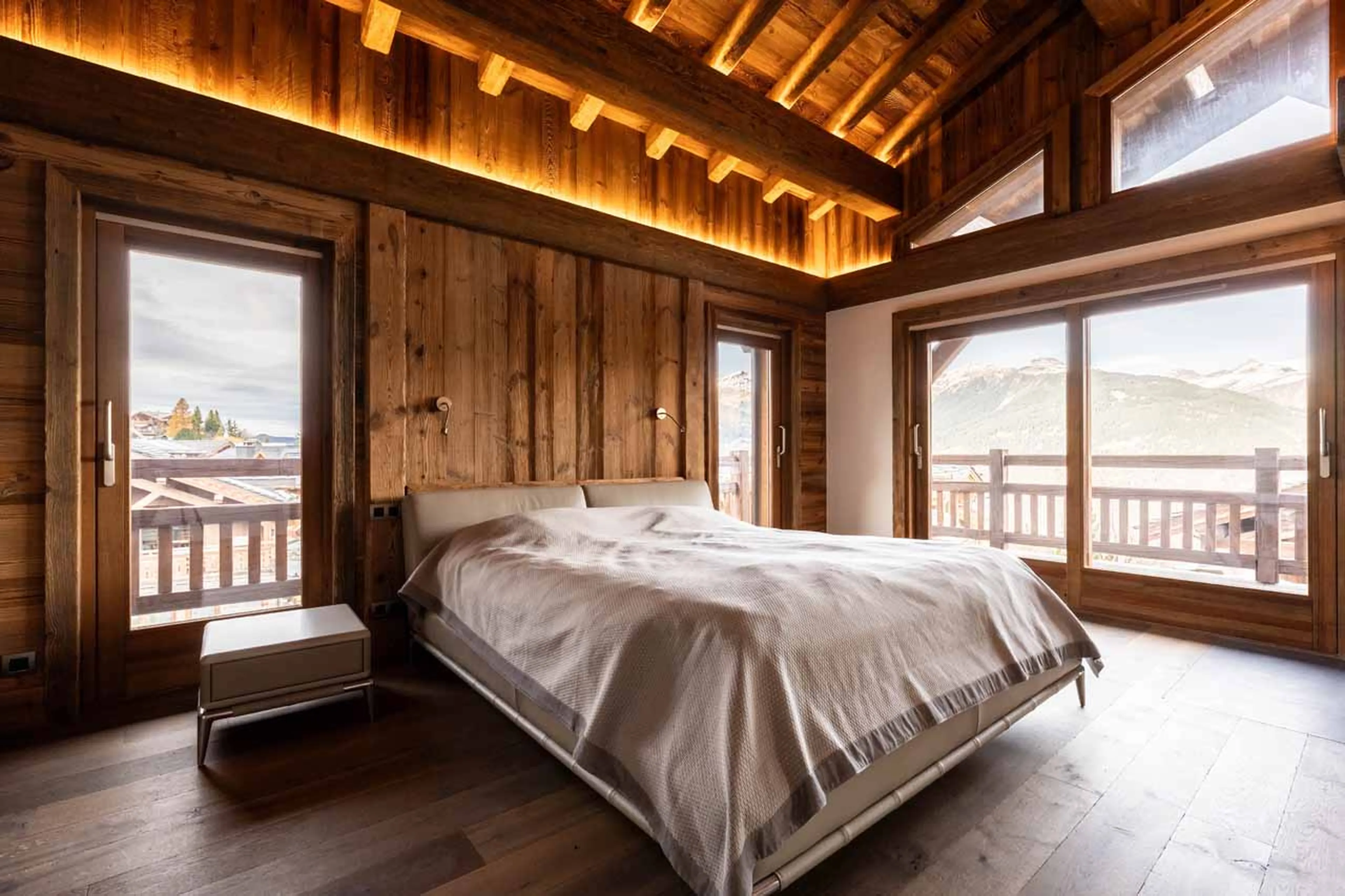 Bedroom 1 at Chalet Orrana in Courchevel 1550