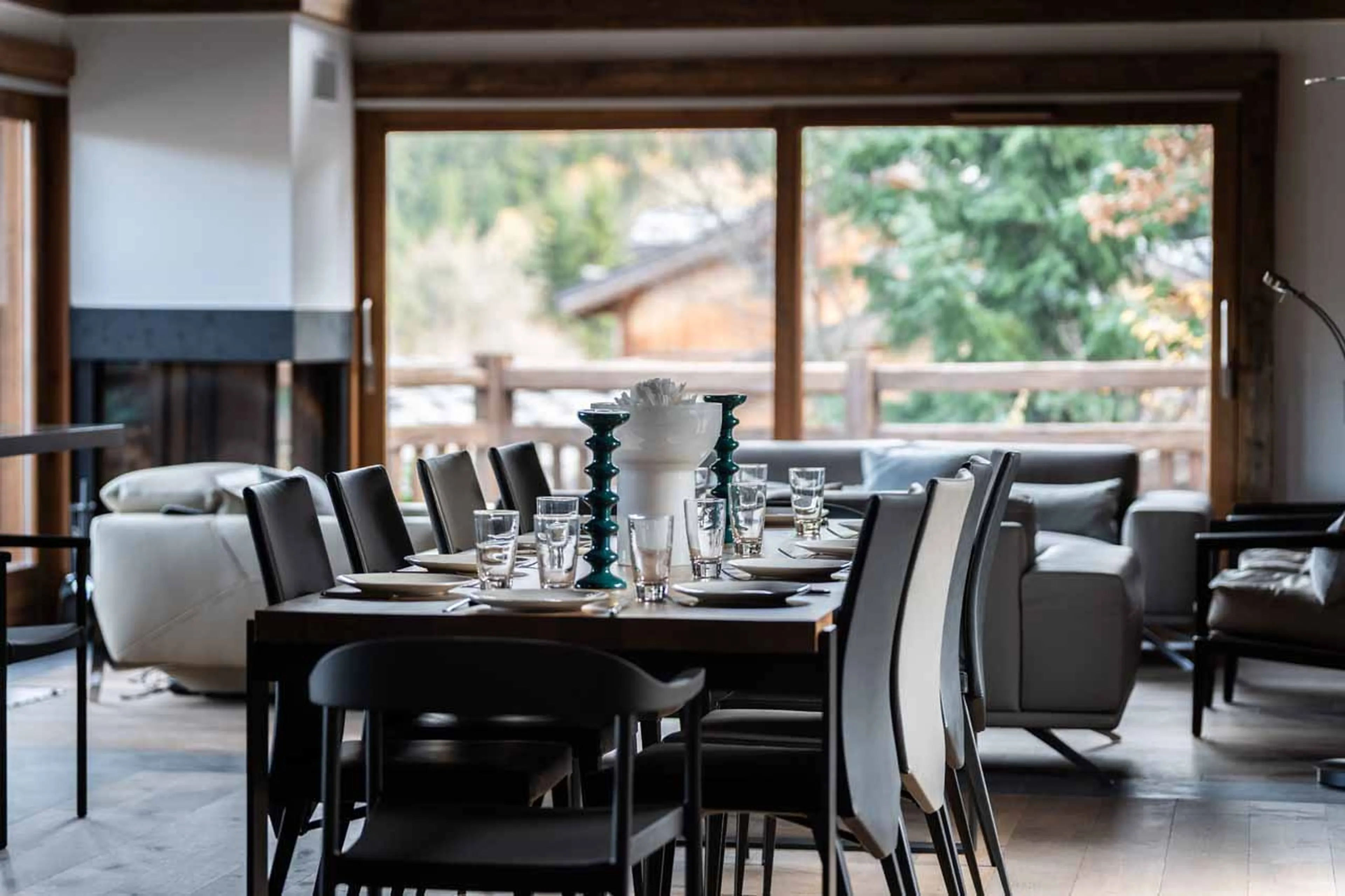 Dining area at Chalet Orrana in Courchevel 1550