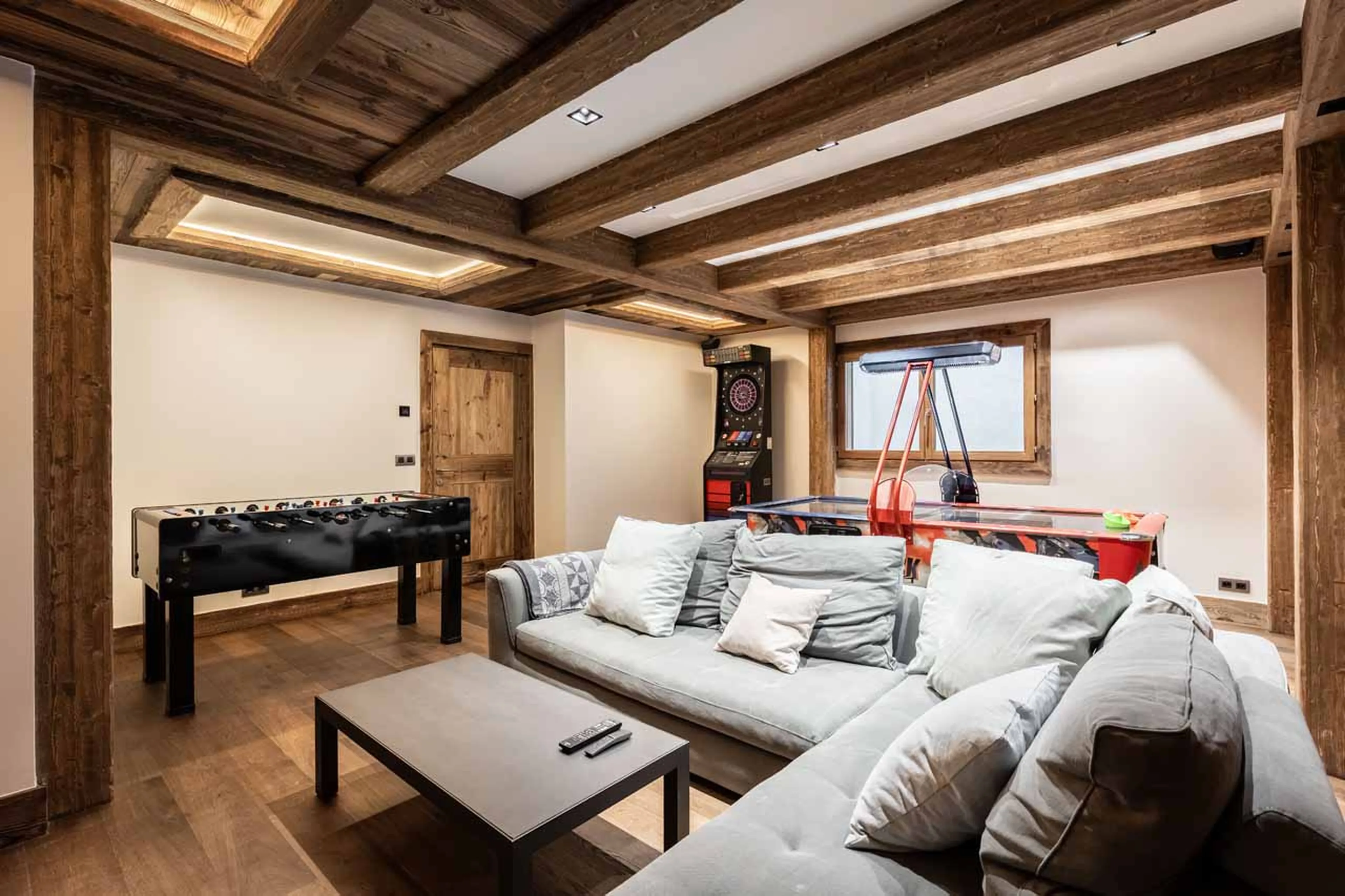 Games room at Chalet Orrana in Courchevel 1550
