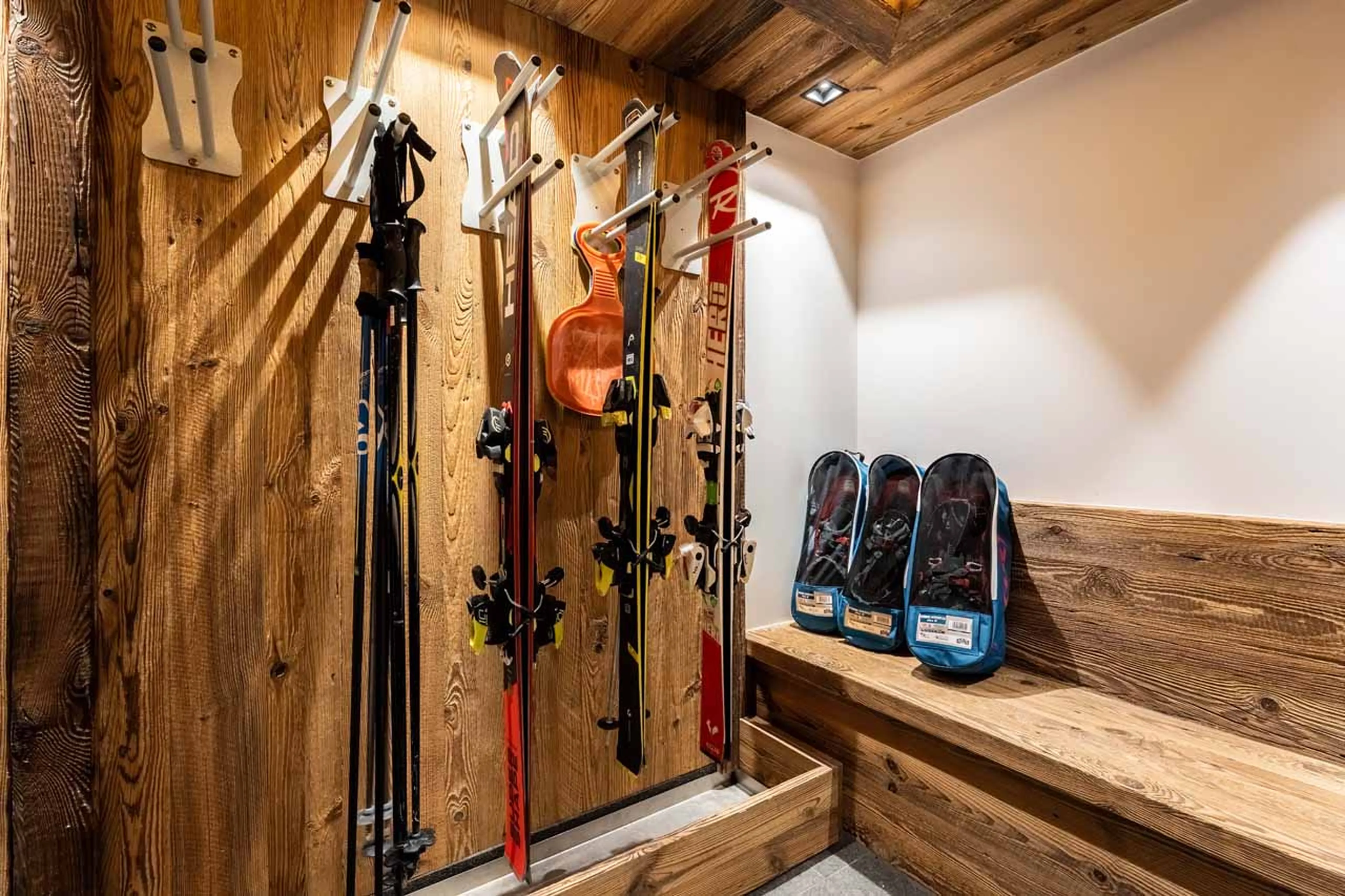 Ski room at Chalet Orrana in Courchevel 1550
