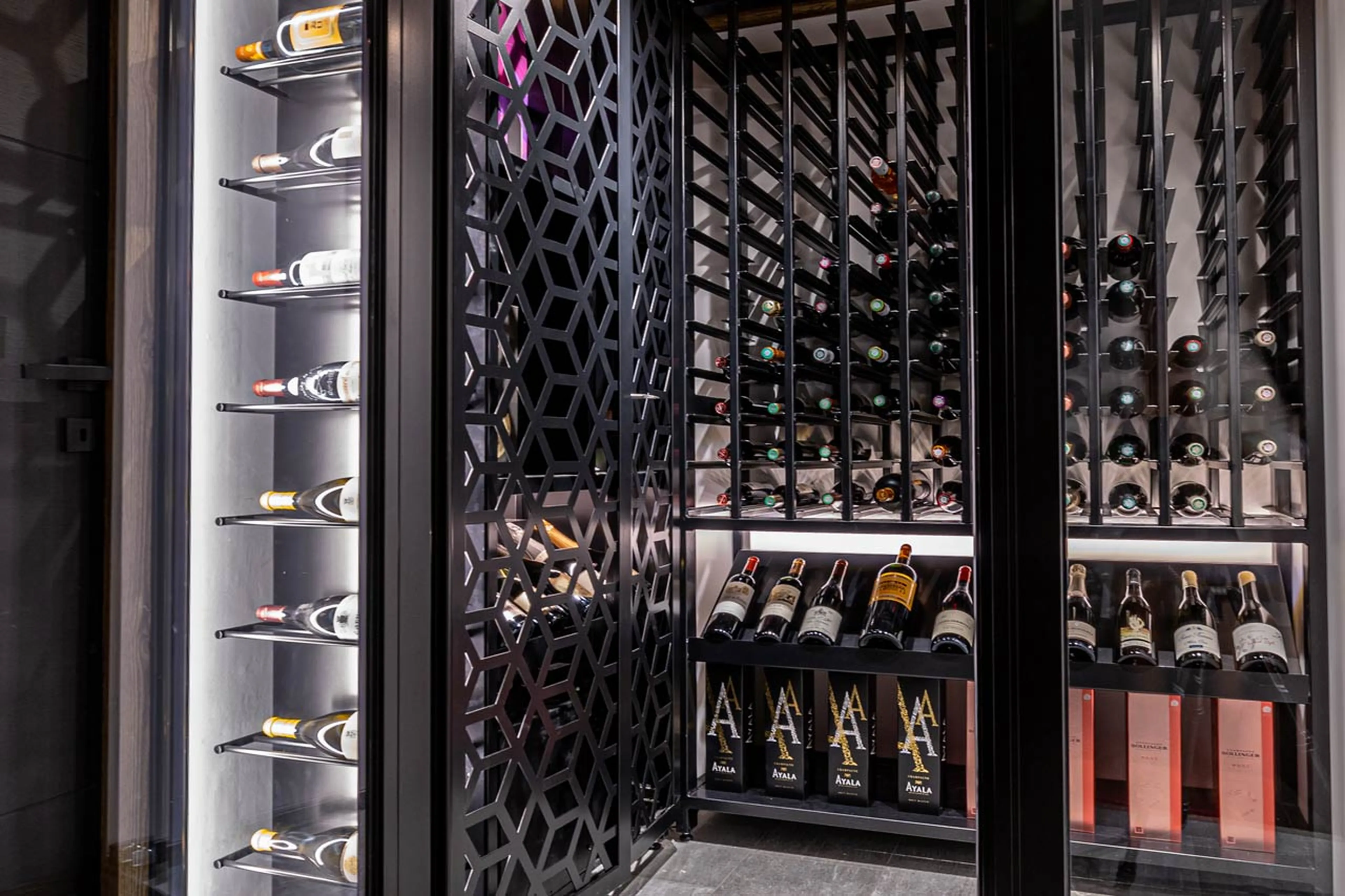 Wine cellar at Chalet Les Ours in Val d'Isere