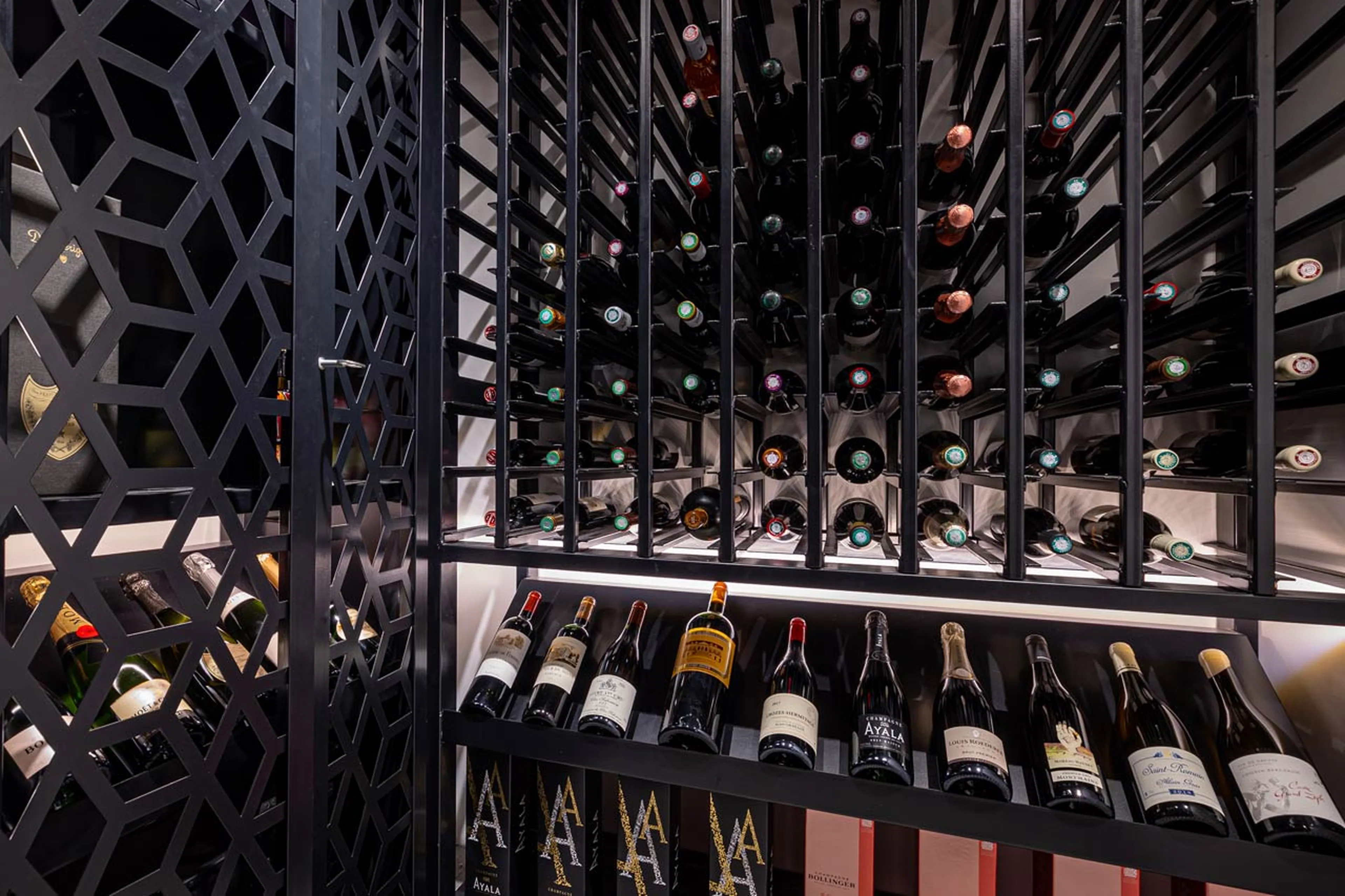 Wine cellar at Chalet Orso in Val d'Isere