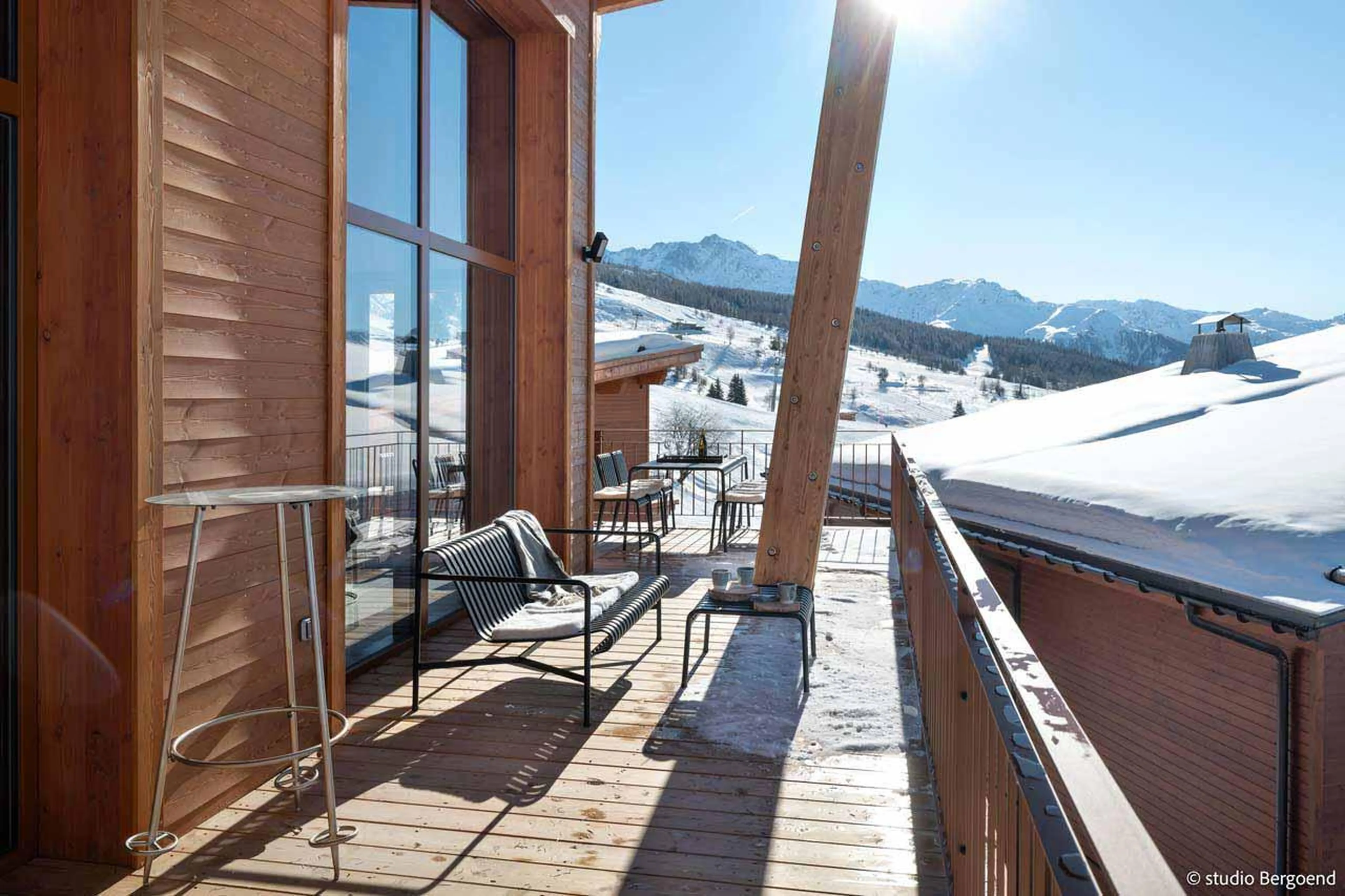 Terrace at Chalet Osarcs Mille 8 in Les Arcs