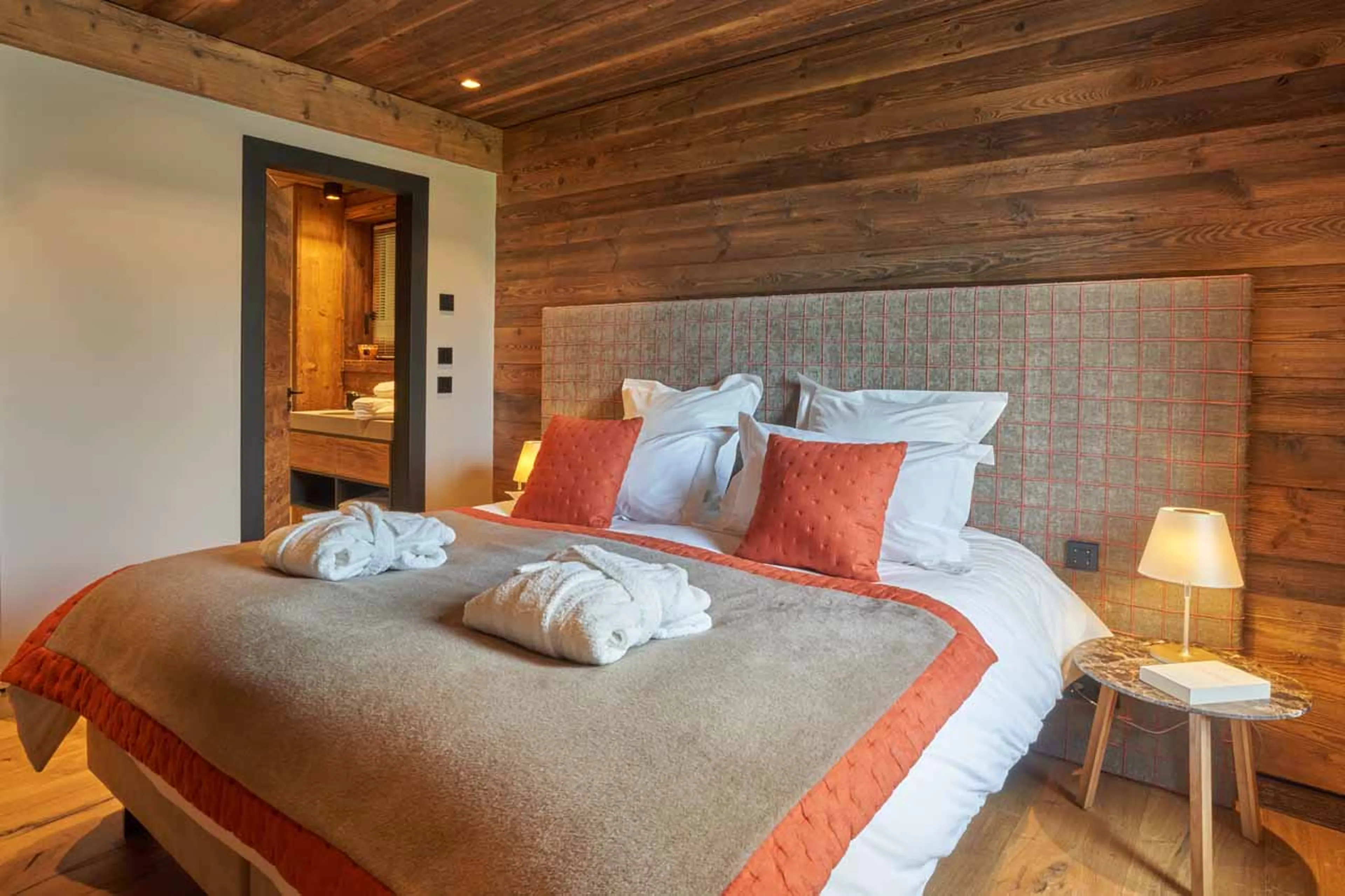 Bedroom four at Chalet Otoctone in Megeve