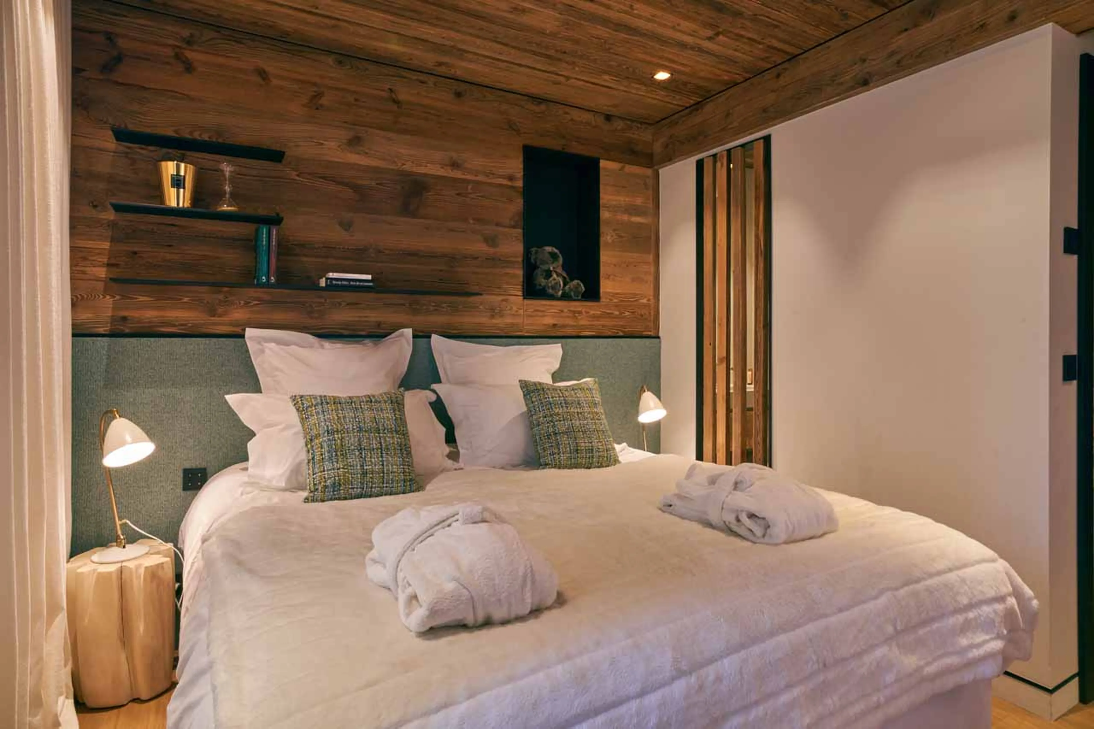Bedroom five at Chalet Otoctone in Megeve