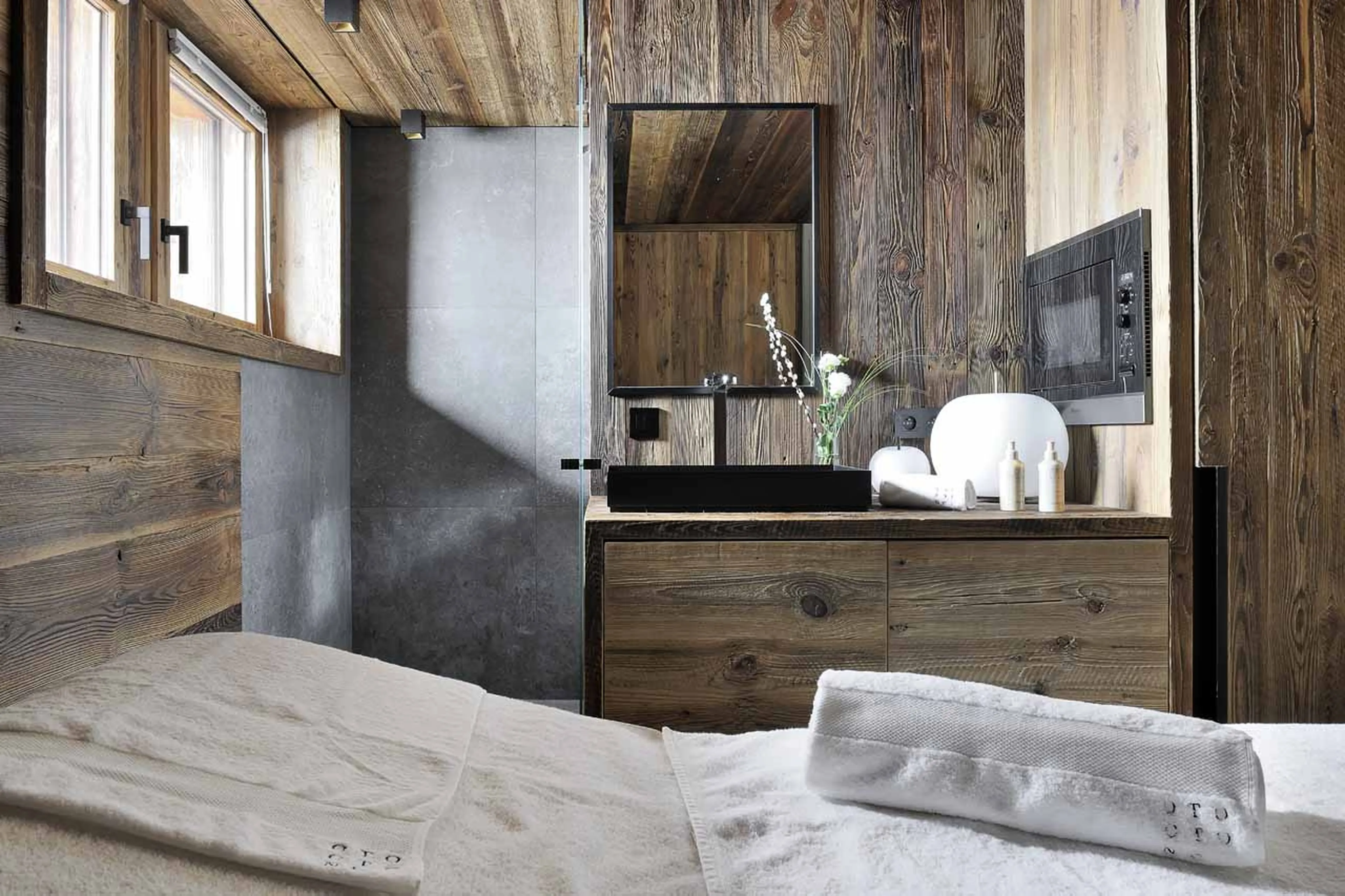 Massage room at Chalet Otoctone in Megeve