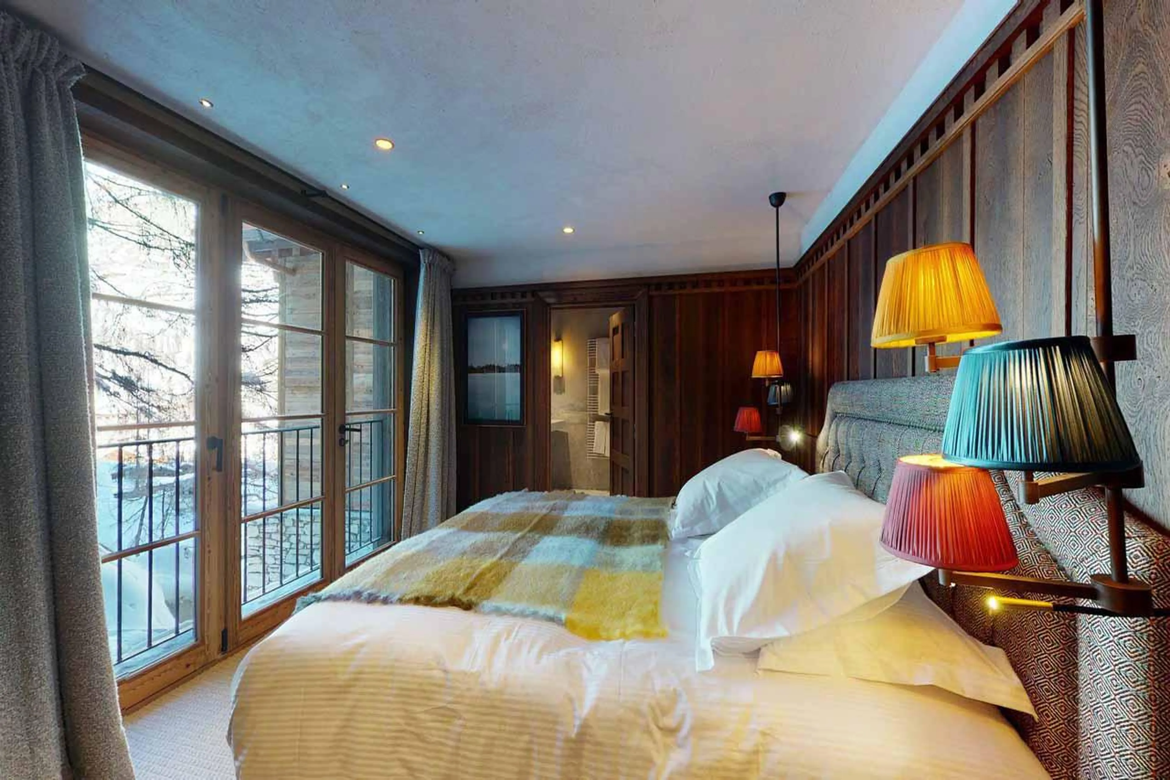 Bedroom three at Chalet Ottawa in Val d'Isere