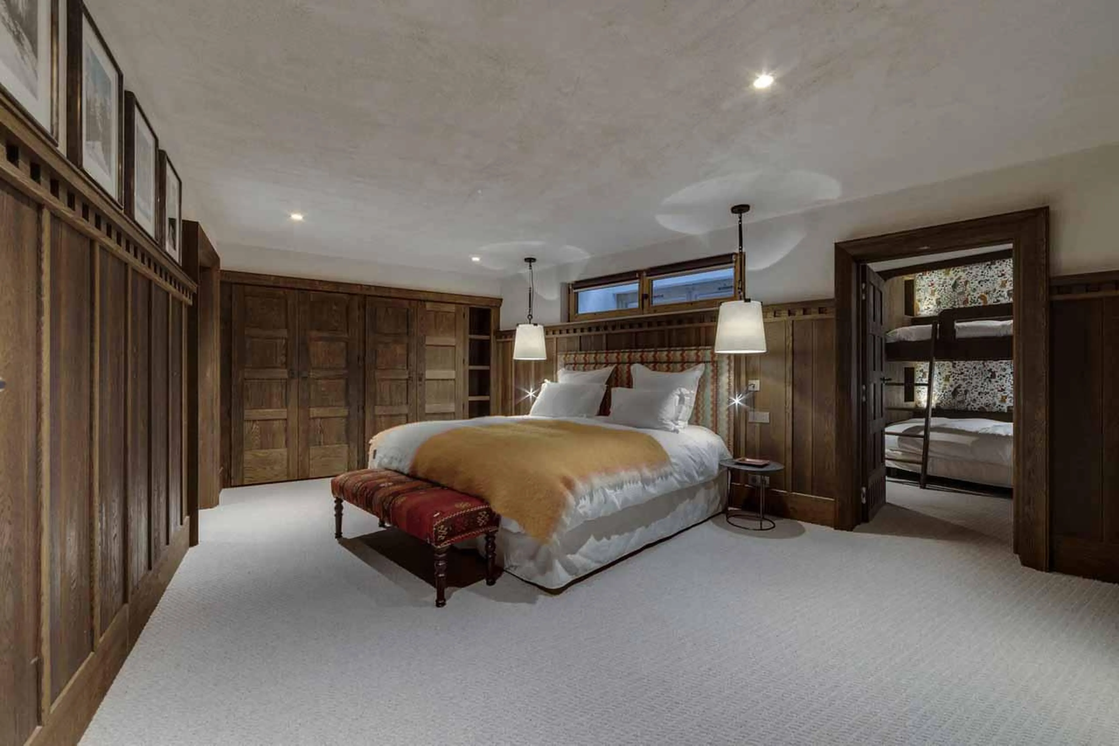 Bedroom five at Chalet Ottawa in Val d'Isere