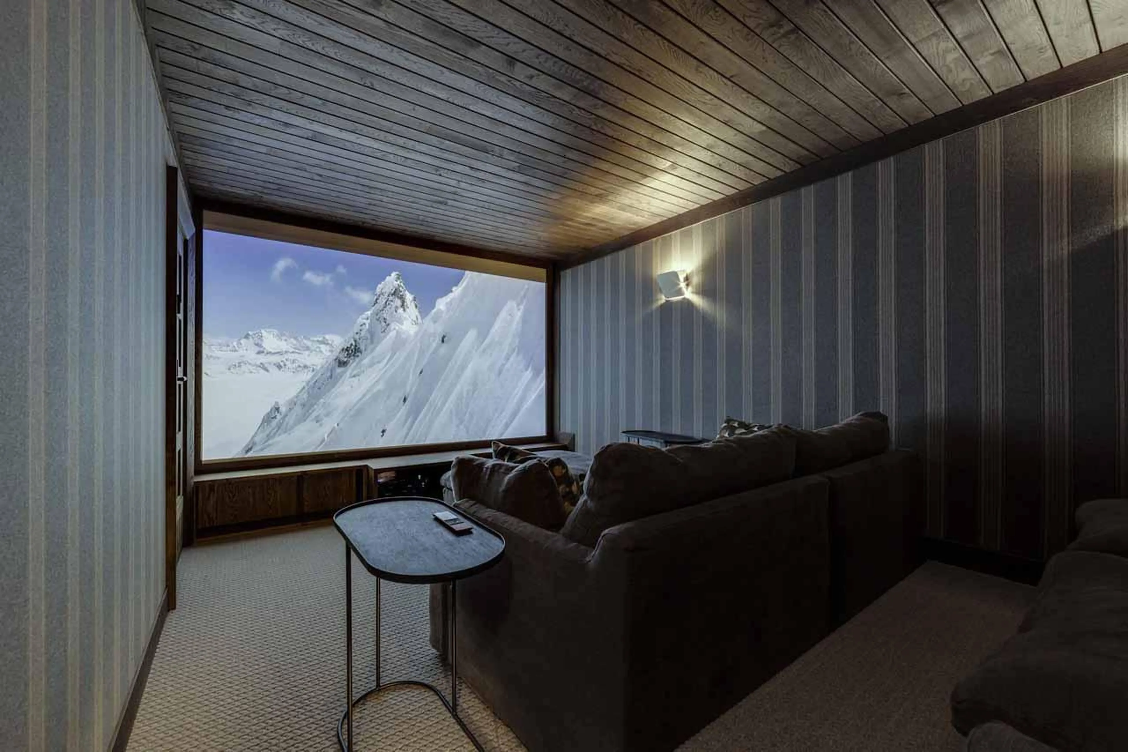 Cinema room at Chalet Ottawa in Val d'Isere