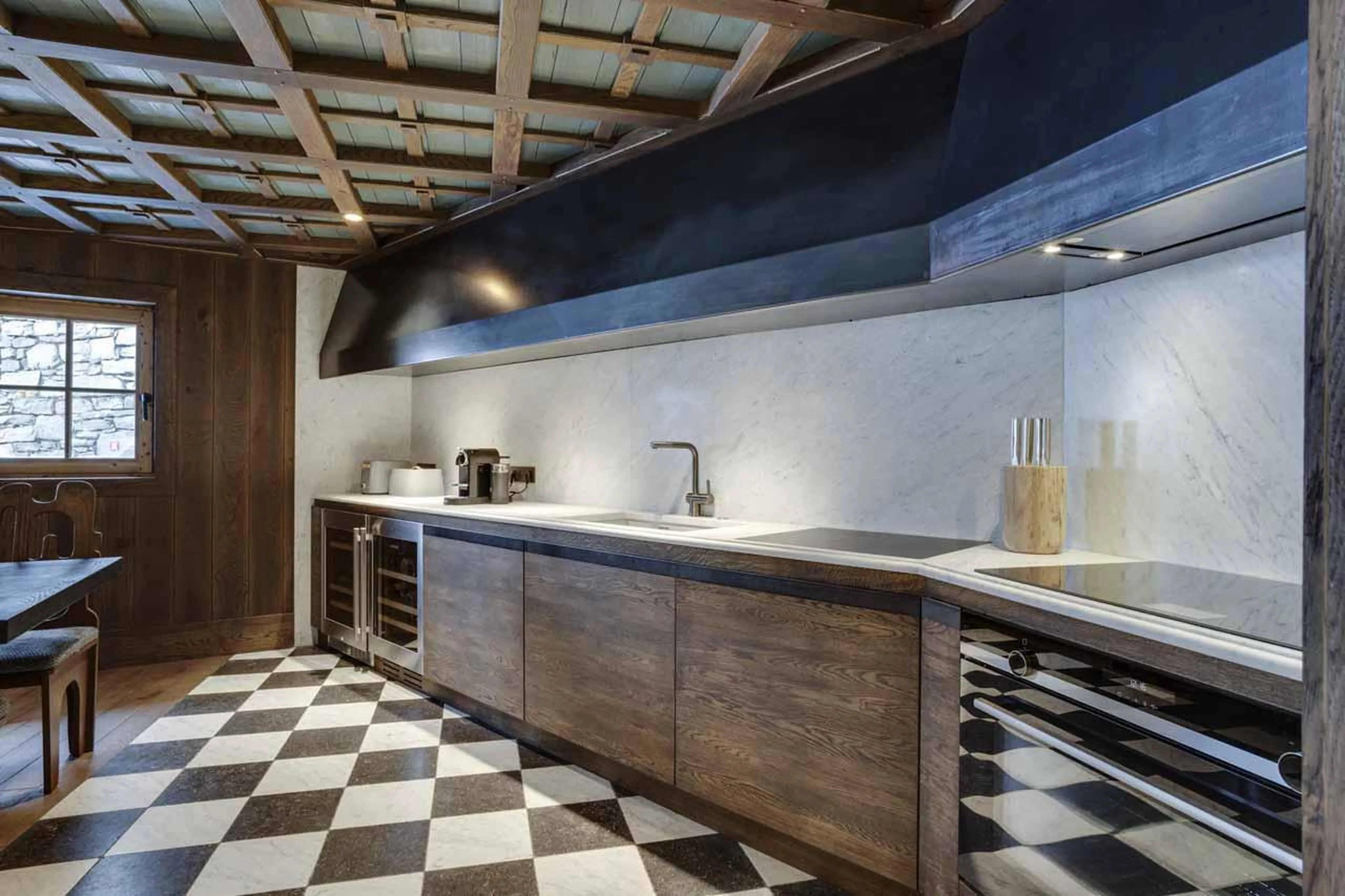 Open kitchen at Chalet Ottawa in Val d'Isere