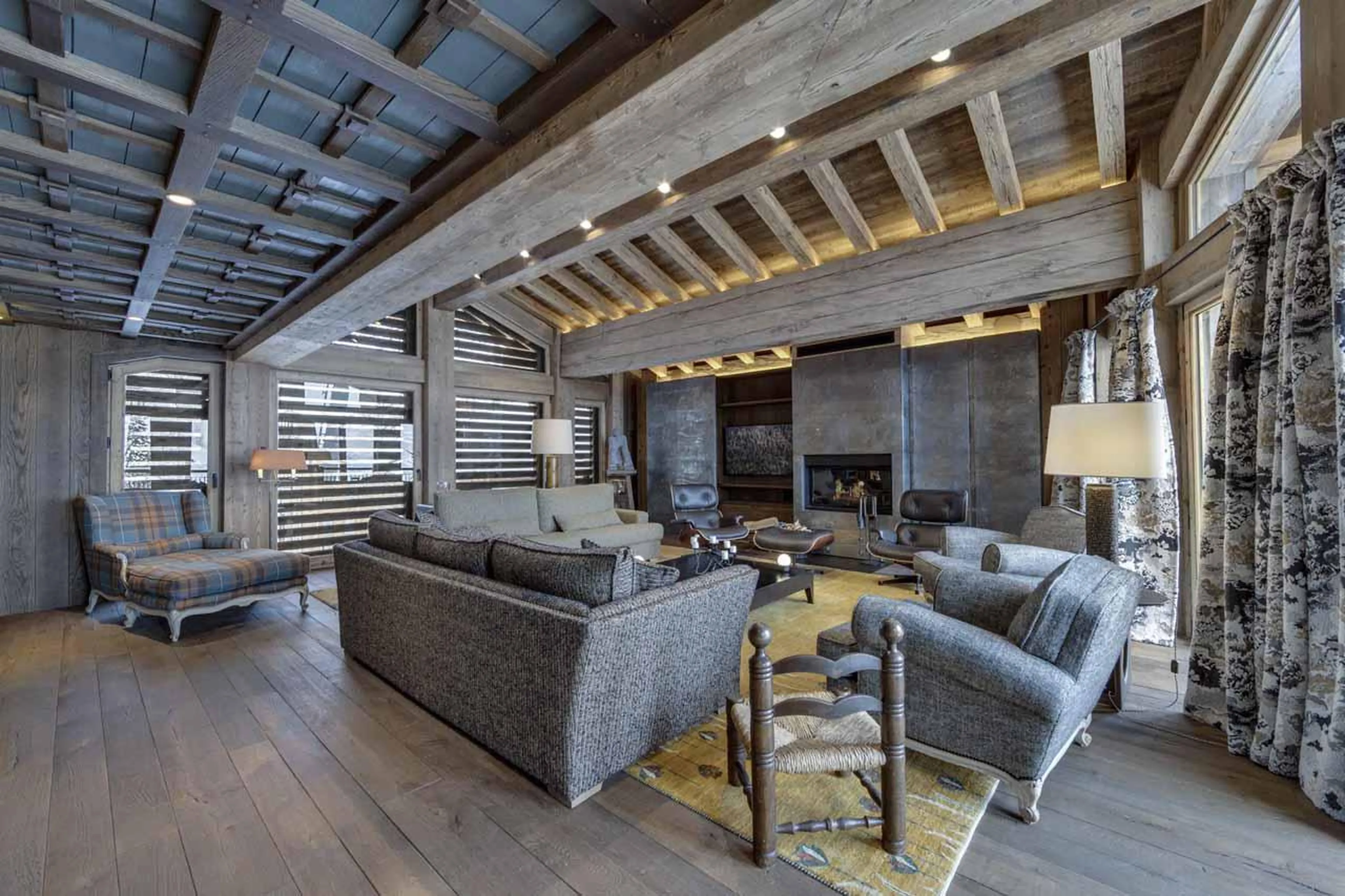 Living area at Chalet Ottawa in Val d'Isere