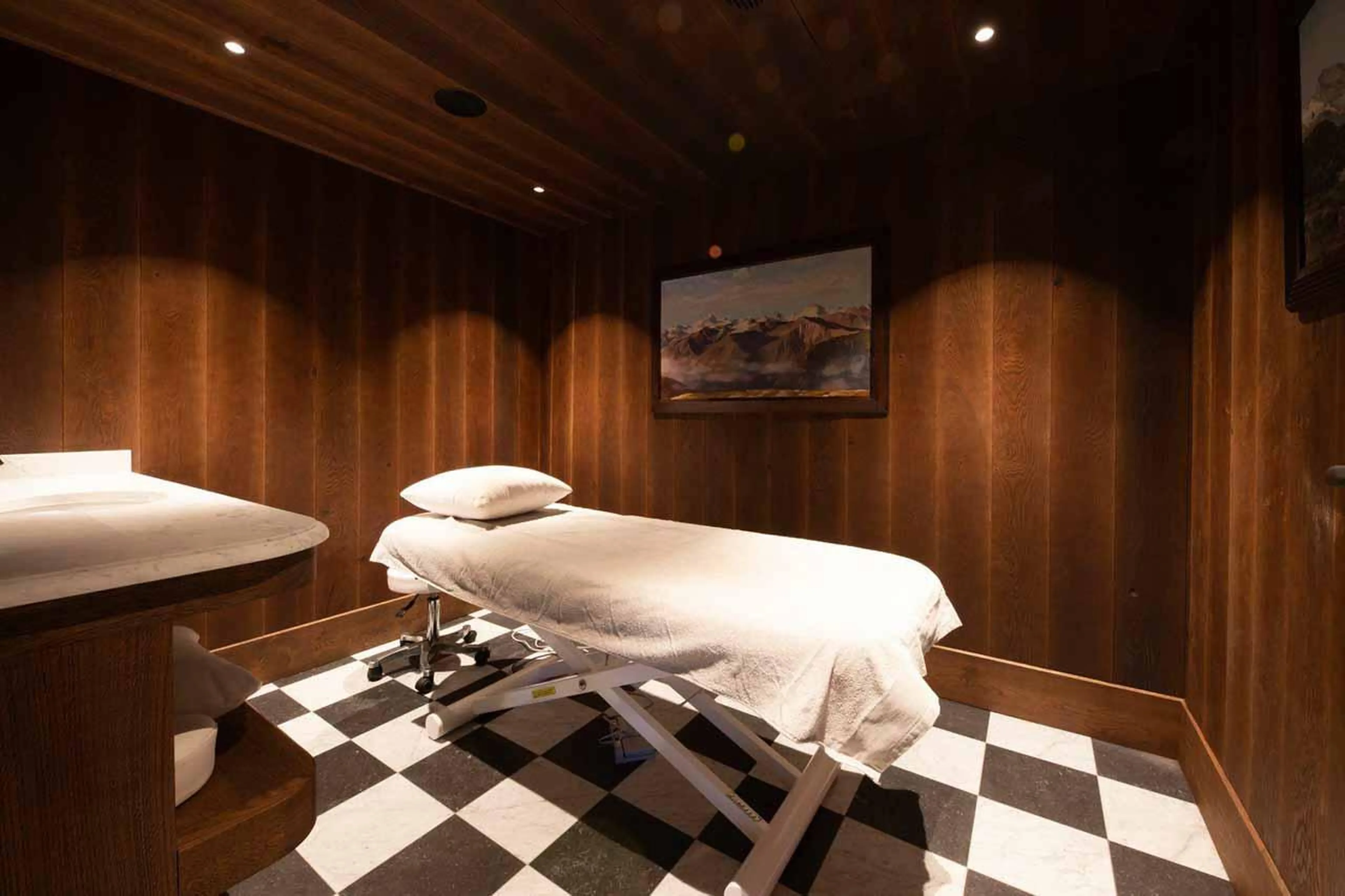 Massage room at Chalet Ottawa in Val d'Isere