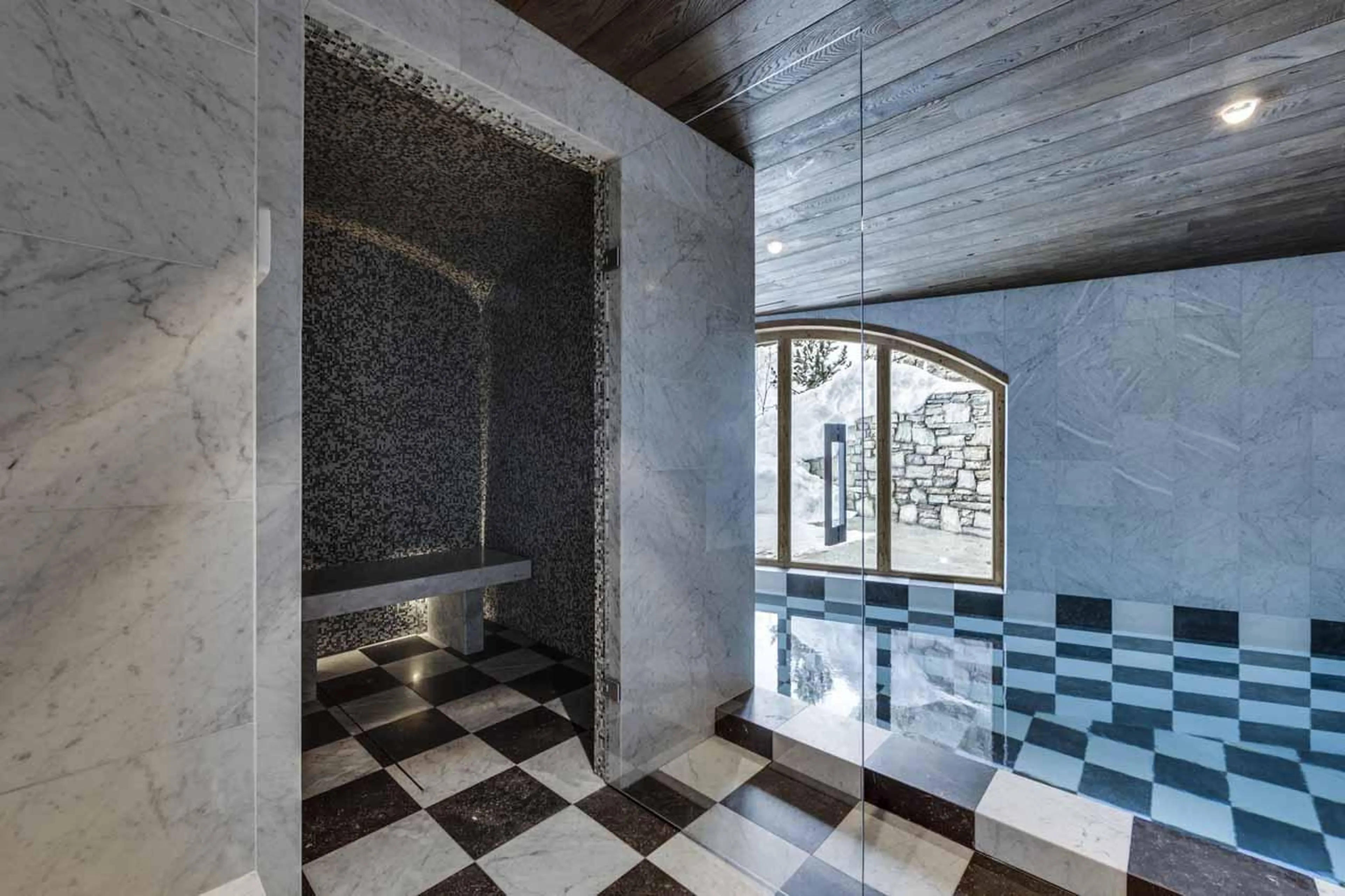 Hammam and pool at Chalet Ottawa in Val d'Isere