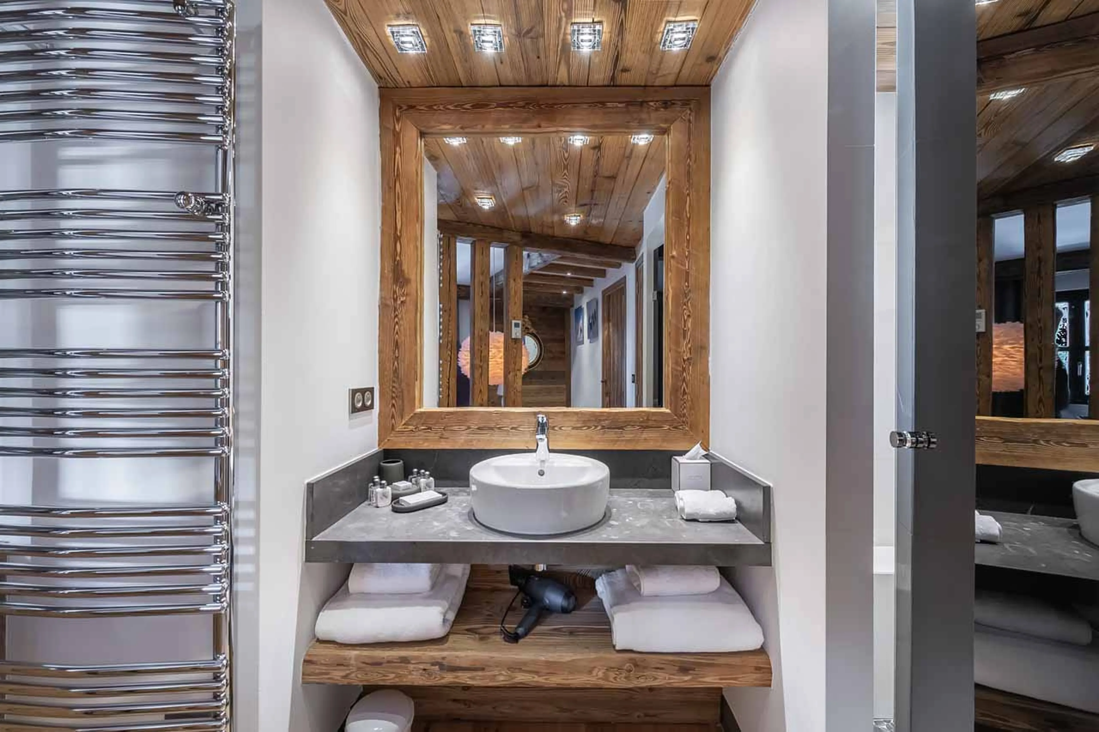 Shower room three at Chalet Le Papillon in Val d'Isere