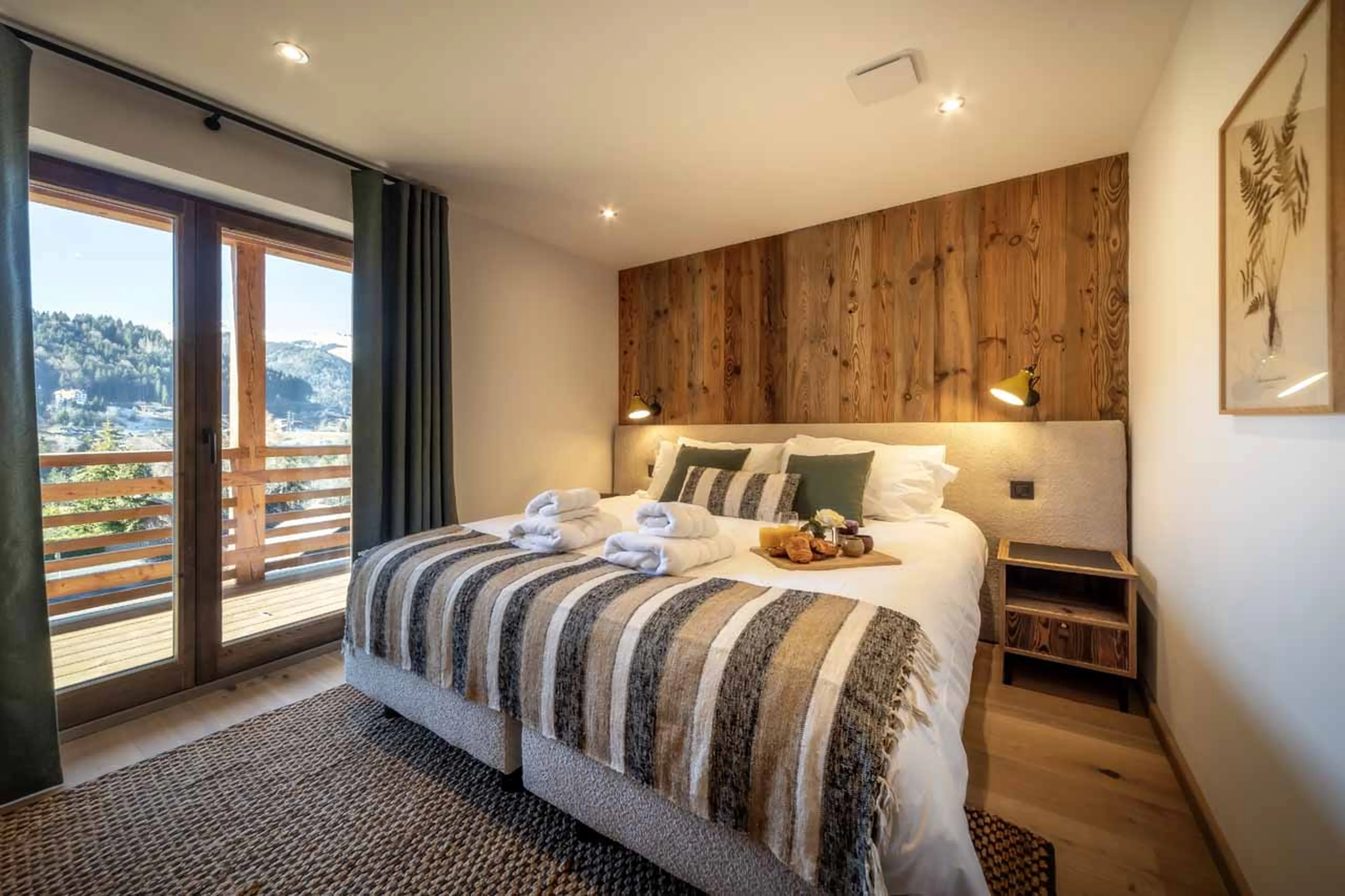 Bedroom 2 at Chalet Pavot in Morzine