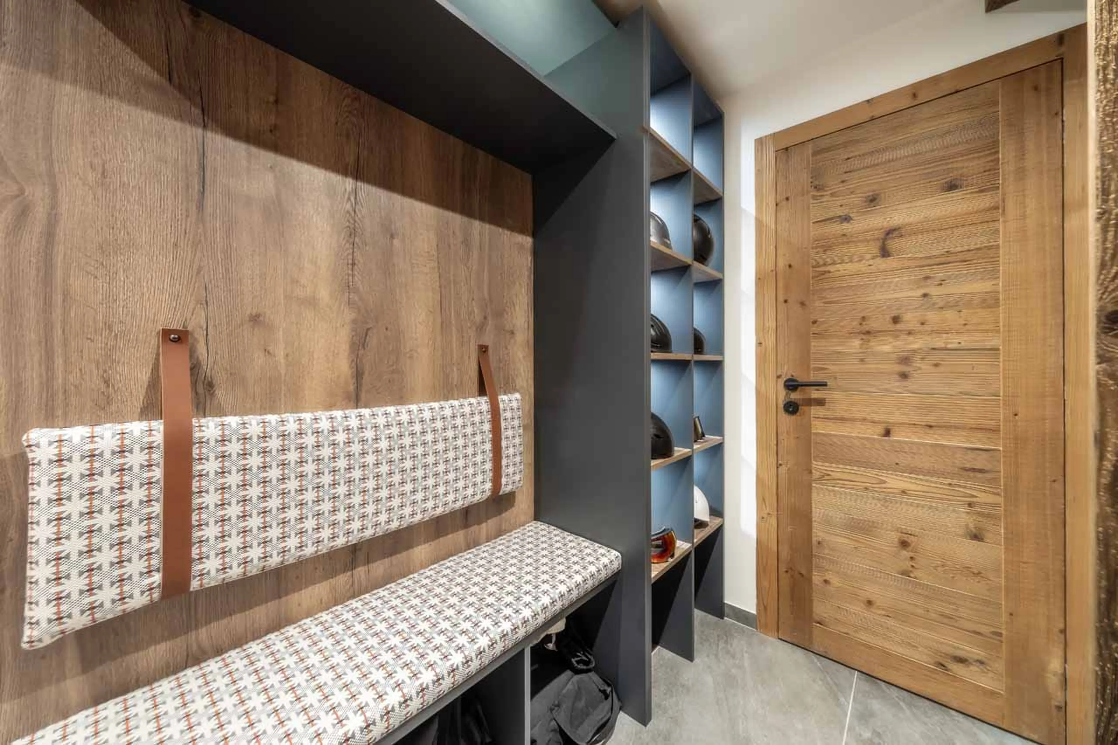 Ski room at Chalet Pavot in Morzine