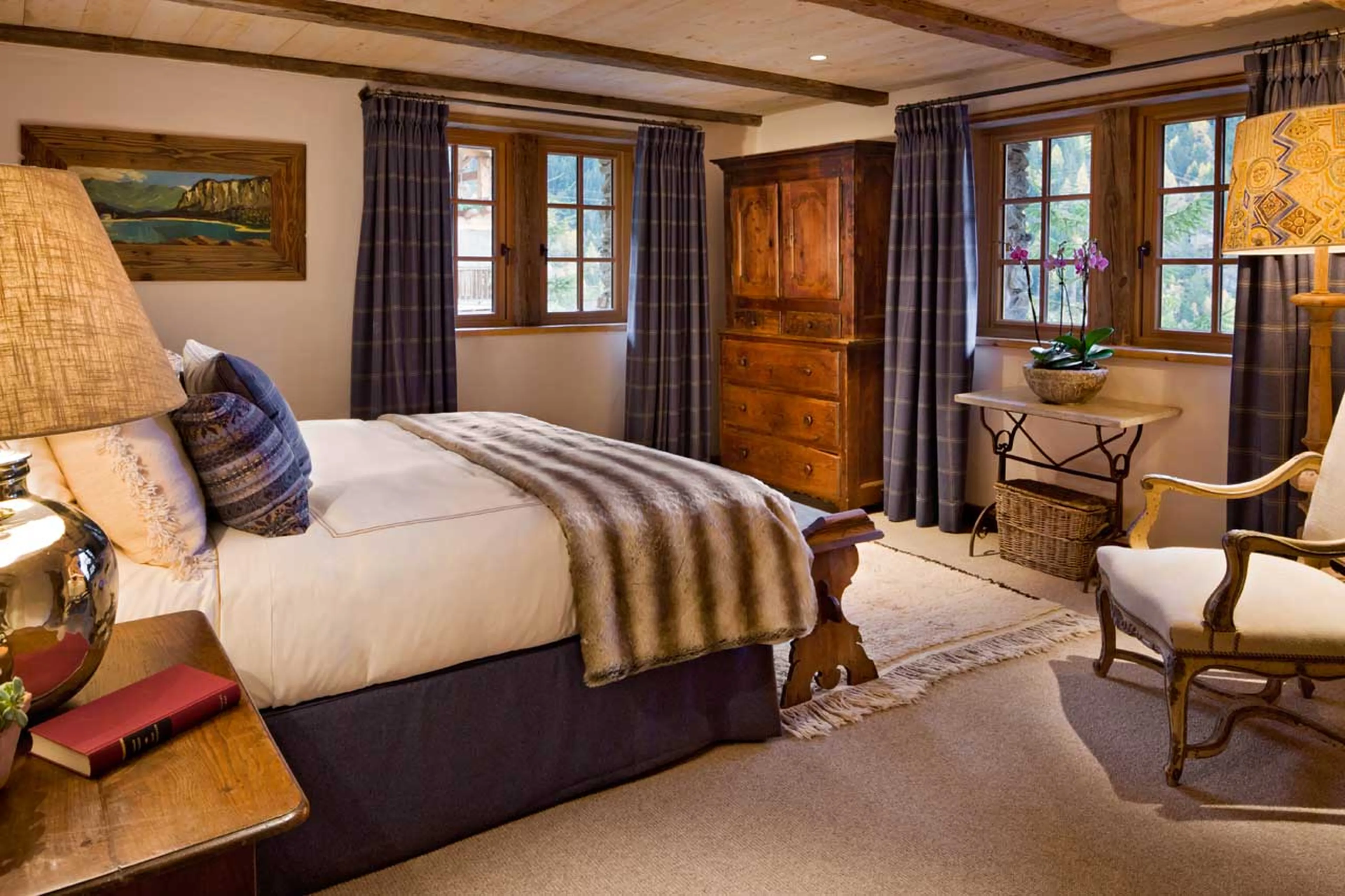 Bedroom two at Chalet Pelerin in Le Miroir