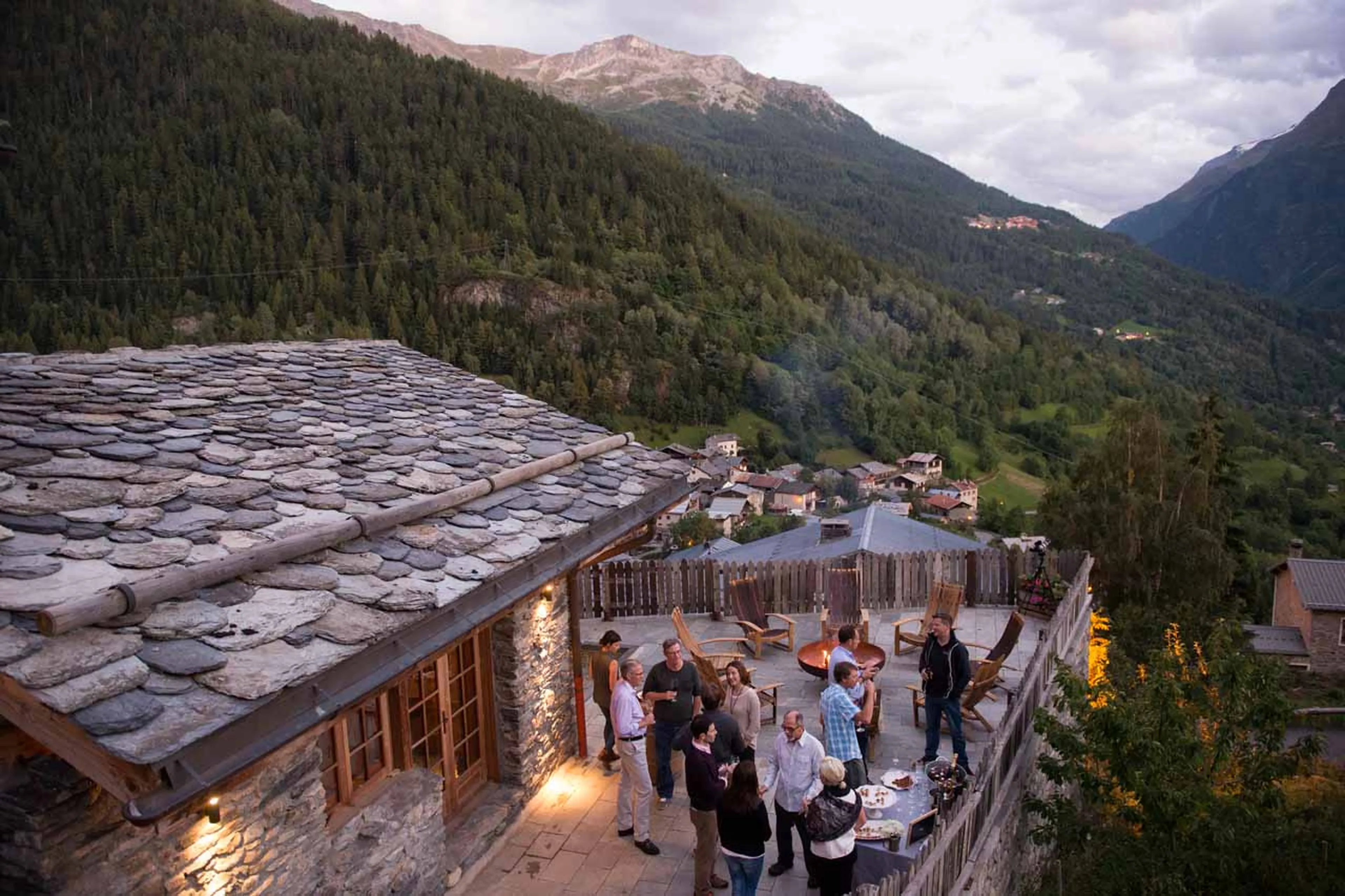 Gathering on the terrace