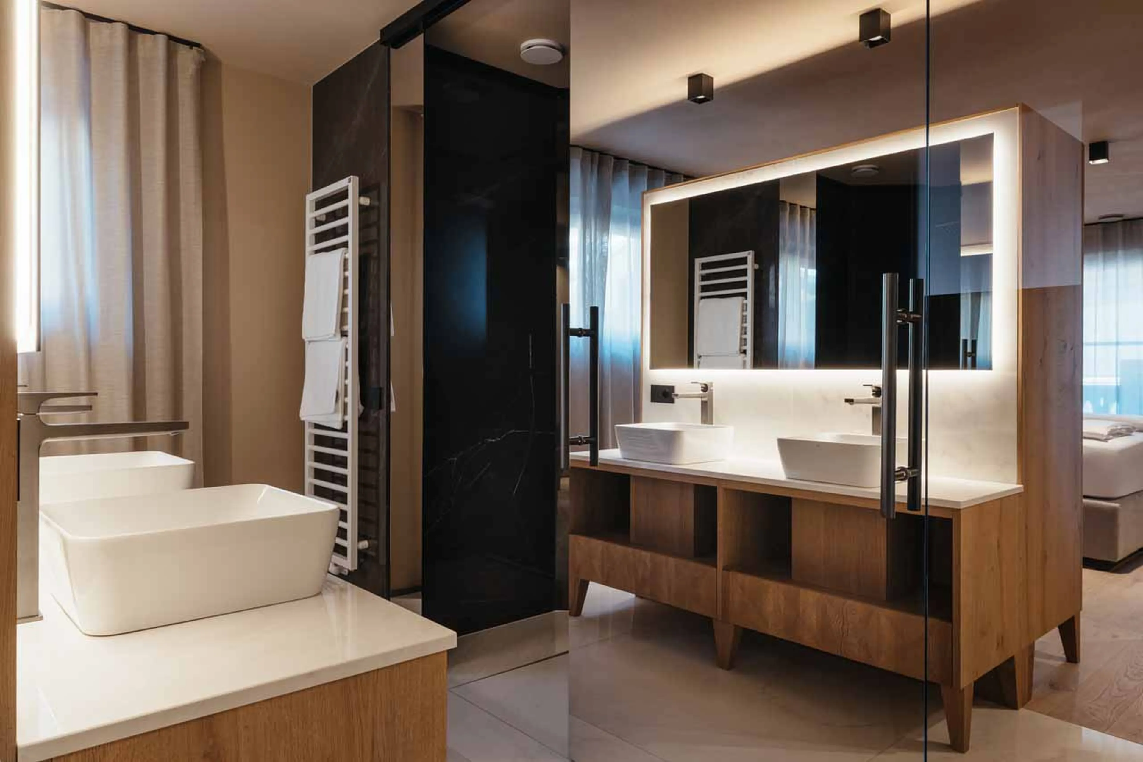 Shower room at Chalet Pescosta in Kronplatz