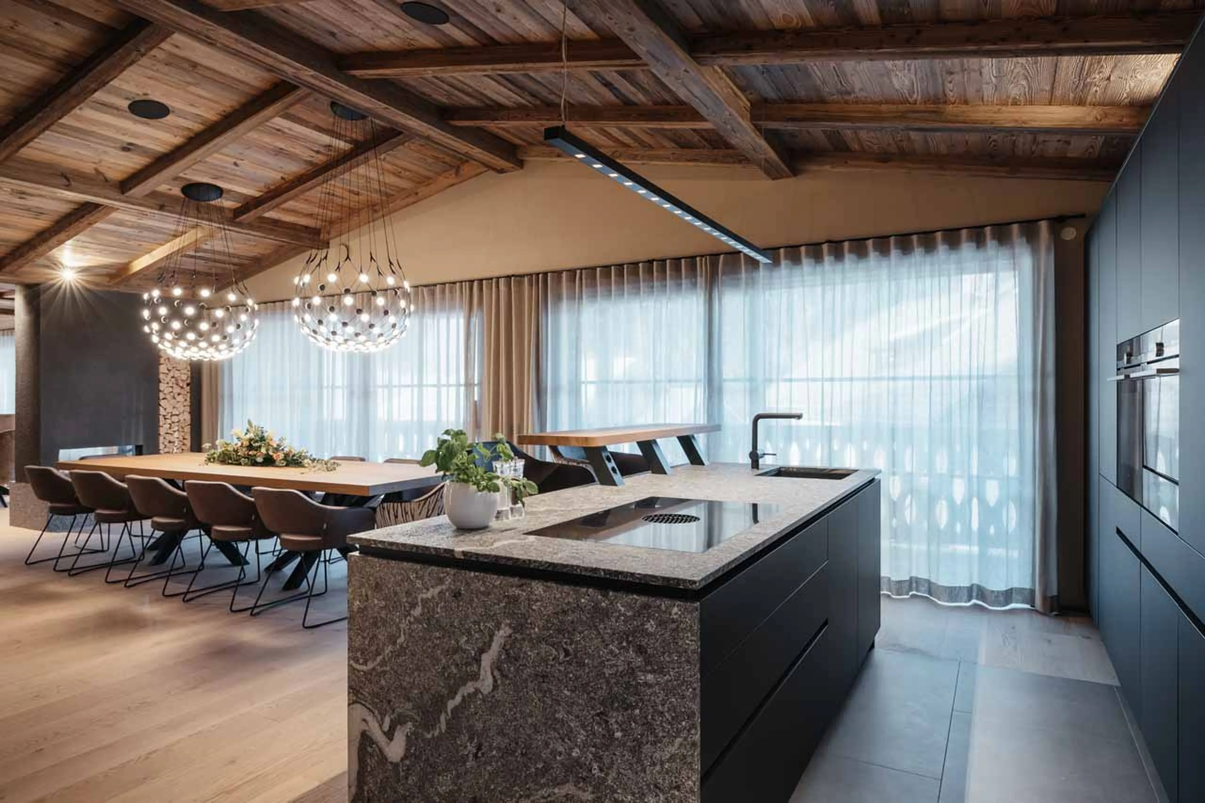 Kitchen at Chalet Pescosta in Kronplatz