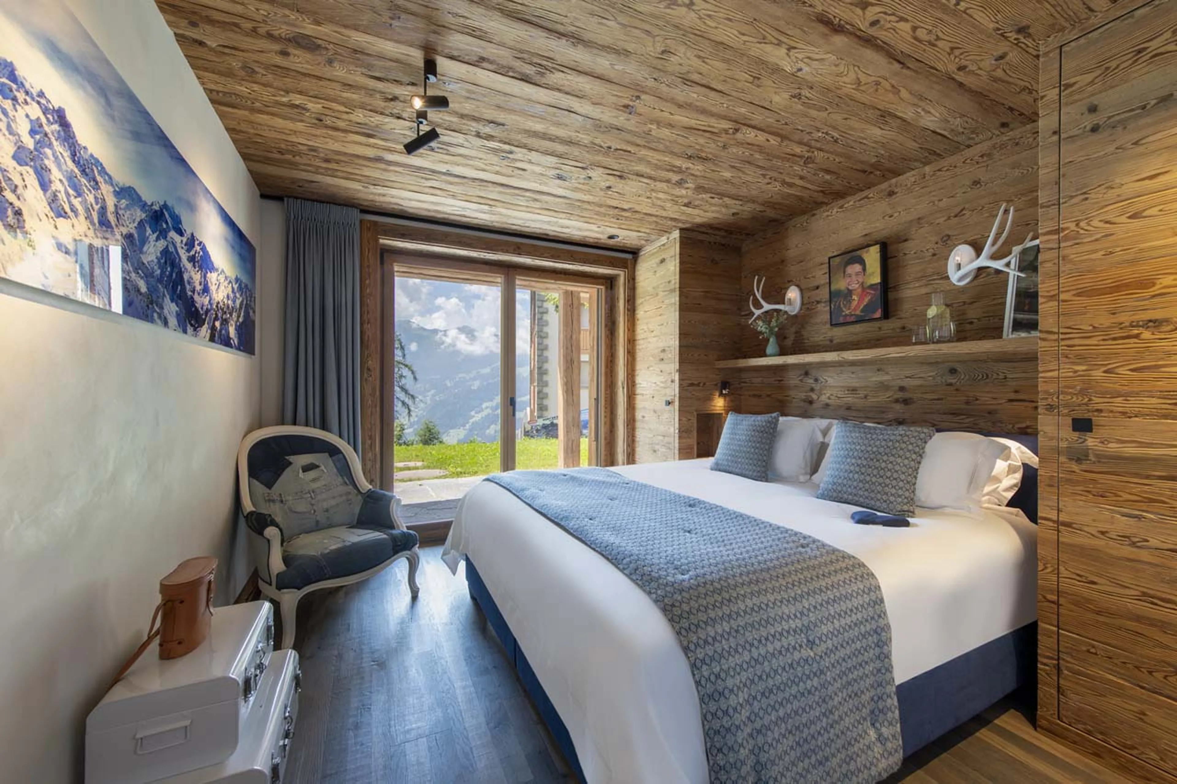 Bedroom five at Chalet Peter Pan in Verbier