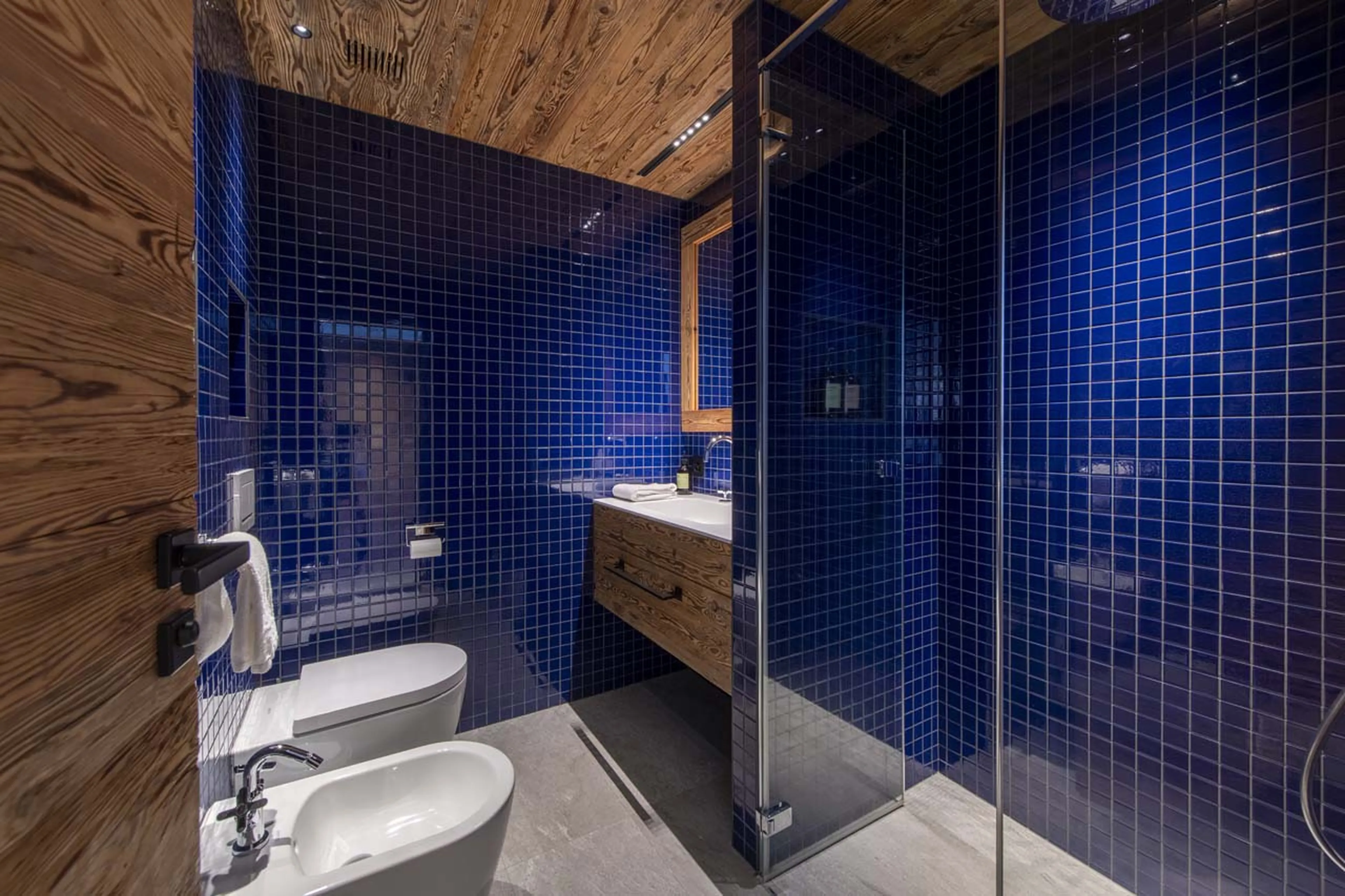 Bedroom five shower room at Chalet Peter Pan in Verbier