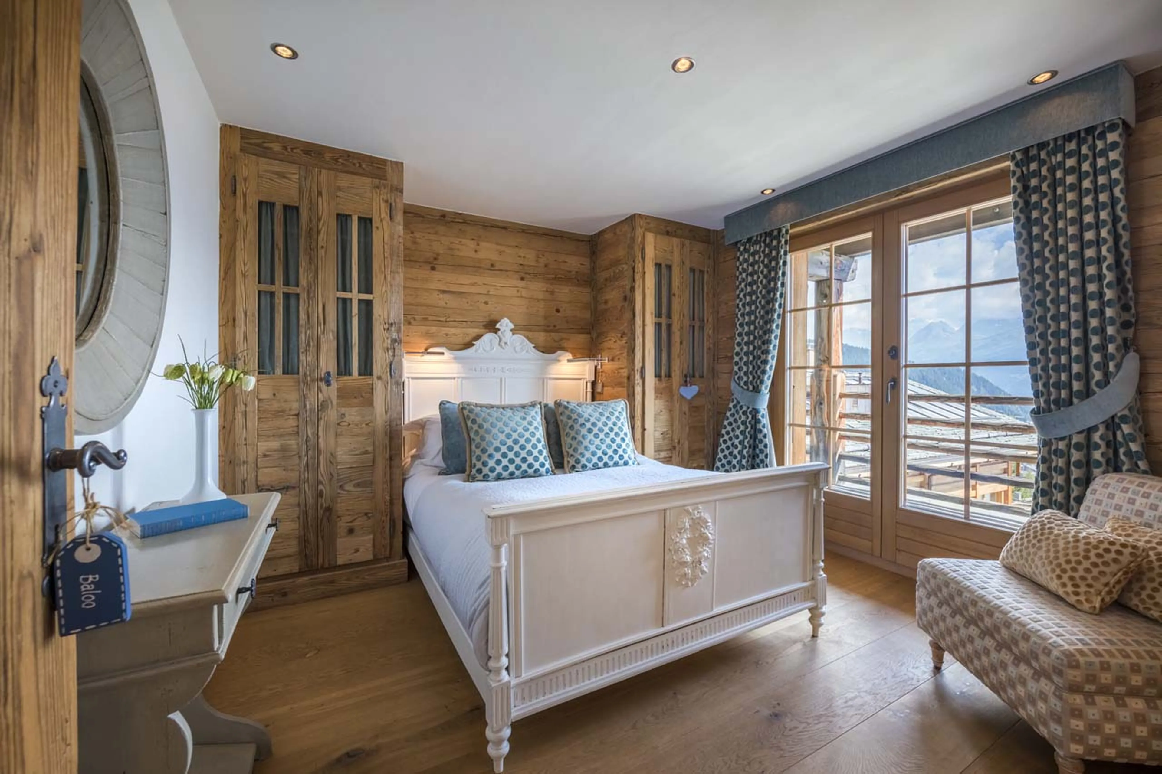 Bedroom four at Chalet Petit Ours in Verbier