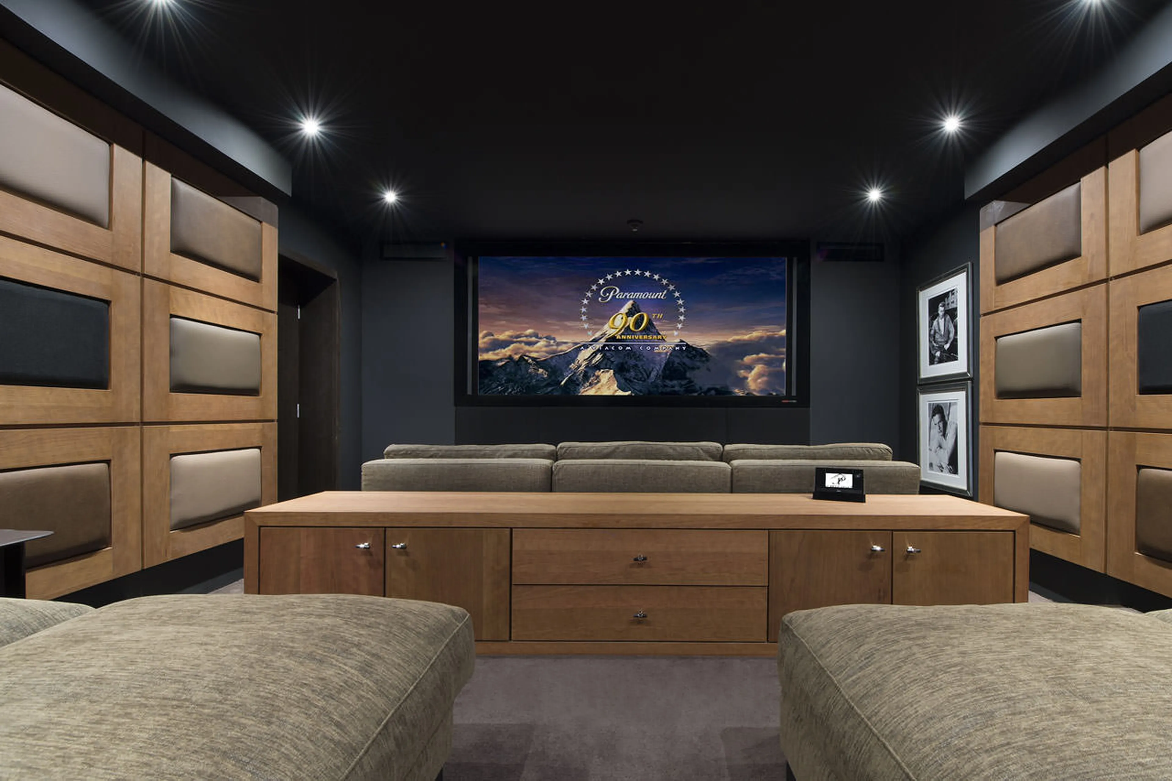 Cinema room in chalet Le Petit Palais in Courchevel 1850